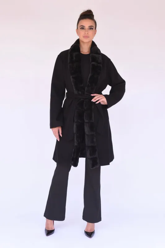 Elara Overcoat in Black sold by n:PHILANTHROPY