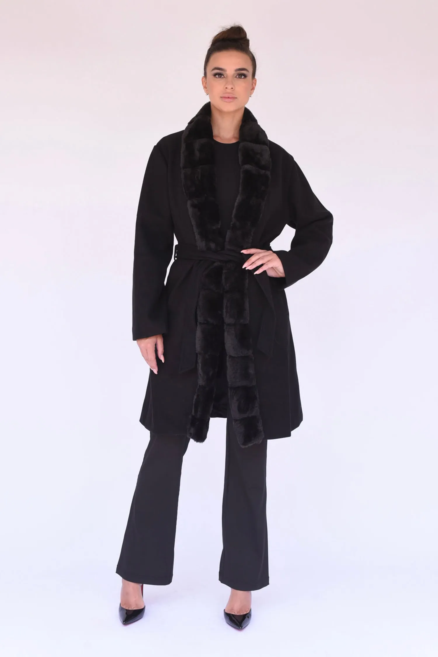 Elara Overcoat in Black sold by n:PHILANTHROPY