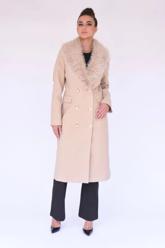 Maine Overcoat in Taupe sold by n:PHILANTHROPY