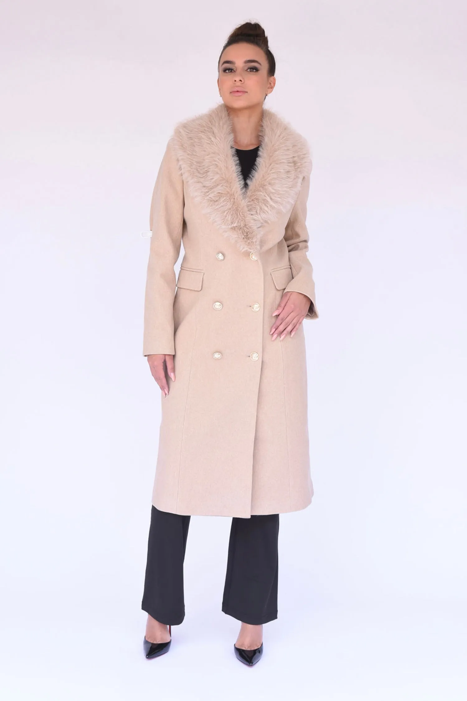 Maine Overcoat in Taupe sold by n:PHILANTHROPY