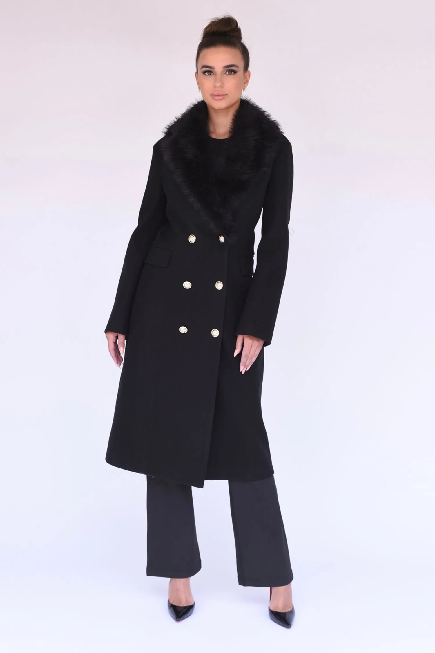 Maine Overcoat in Black sold by n:PHILANTHROPY