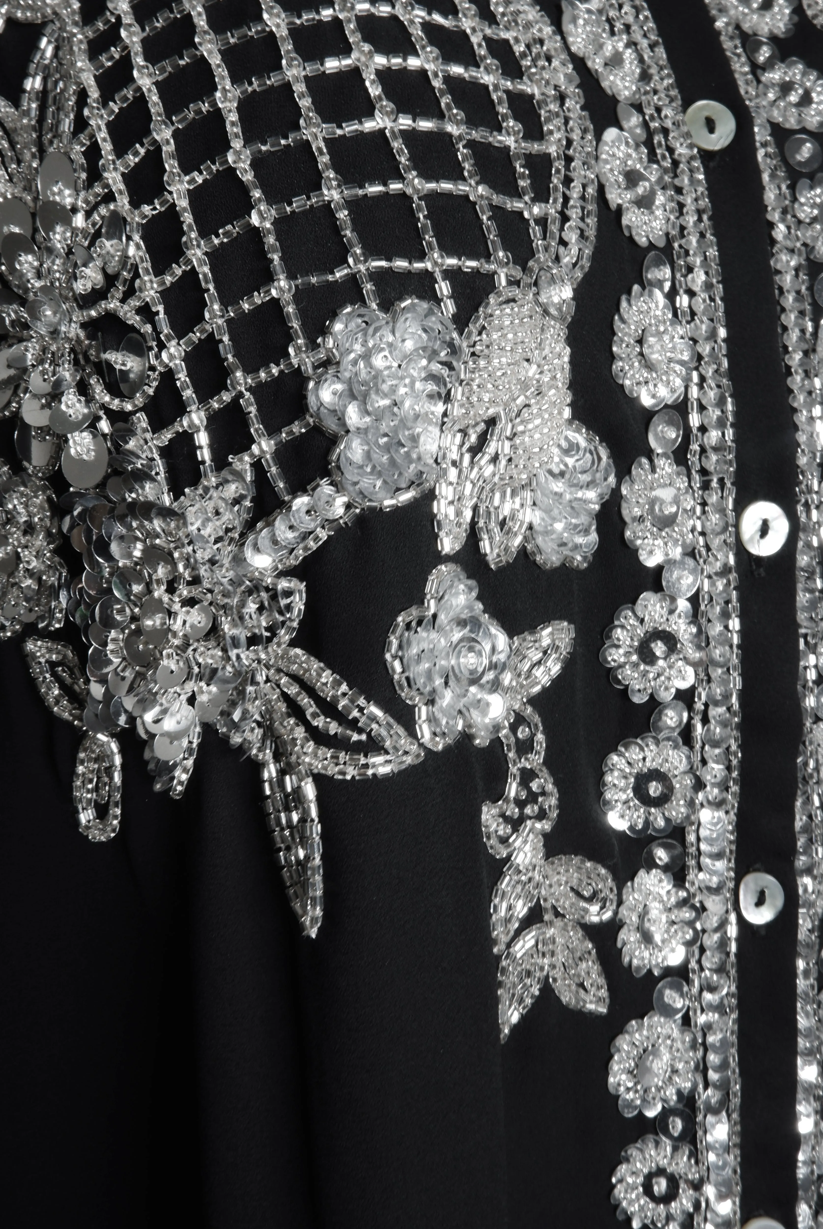 Embroidered Button Up Blouse sold by Naeem Khan product image thumbnail 4