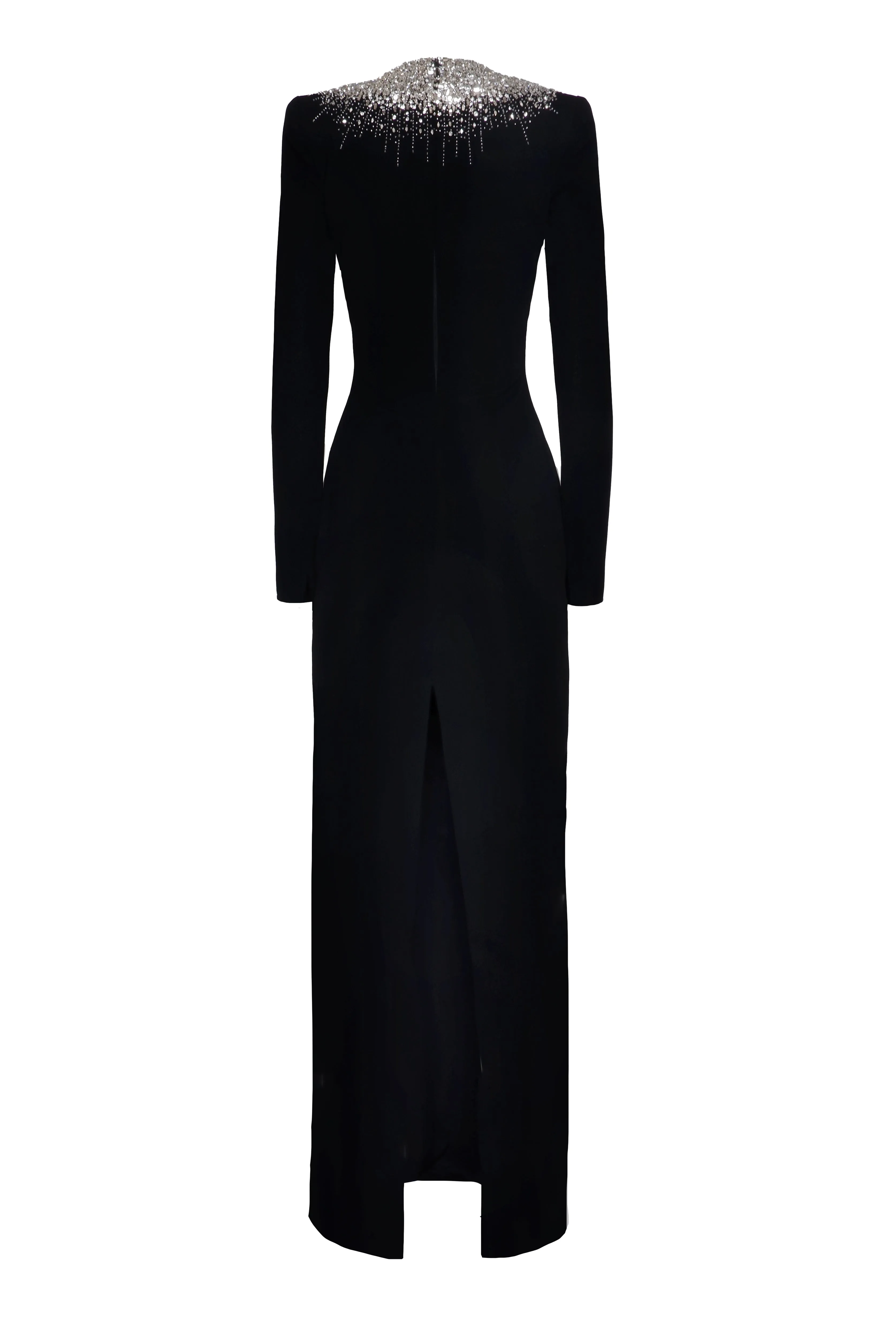 Crystal Detail Long Sleeve Gown sold by Naeem Khan product image thumbnail 2