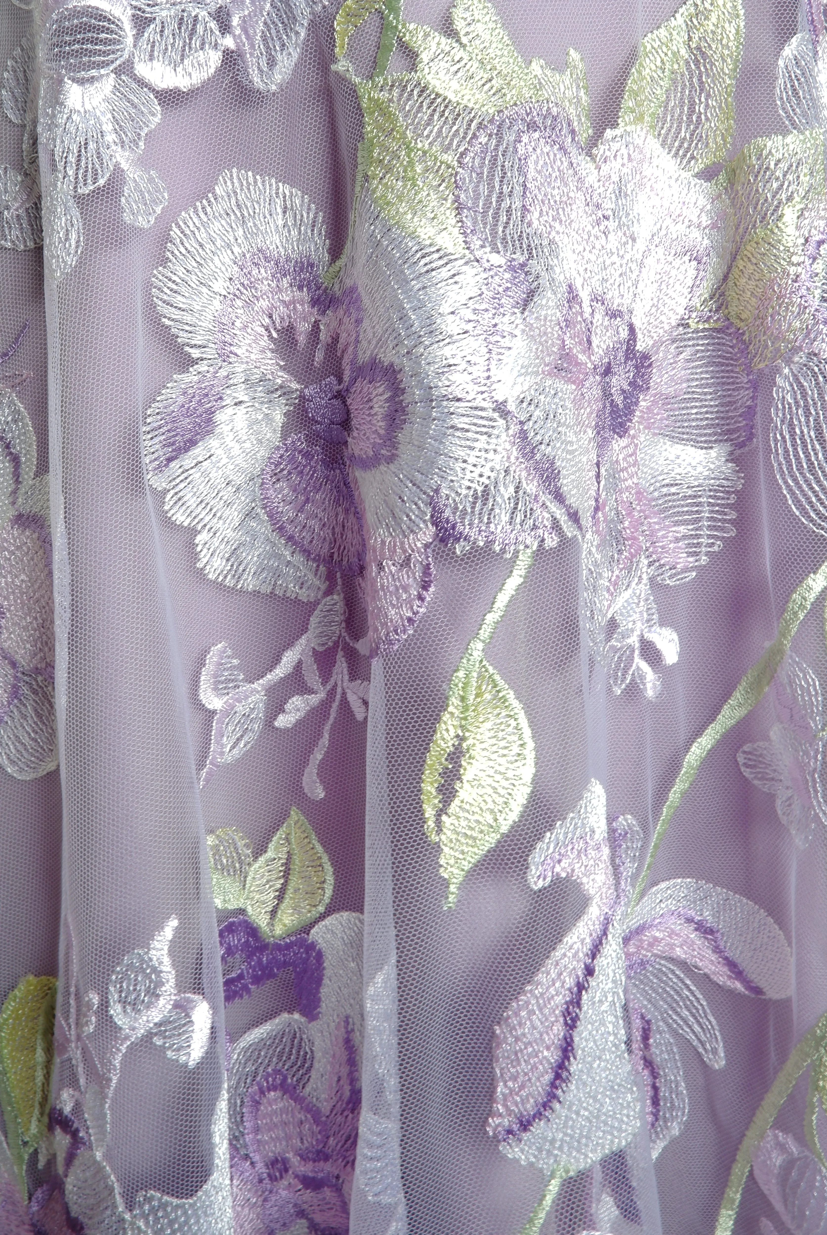 Floral Long Sleeve Illusion Neckline Gown sold by Naeem Khan product image thumbnail 3