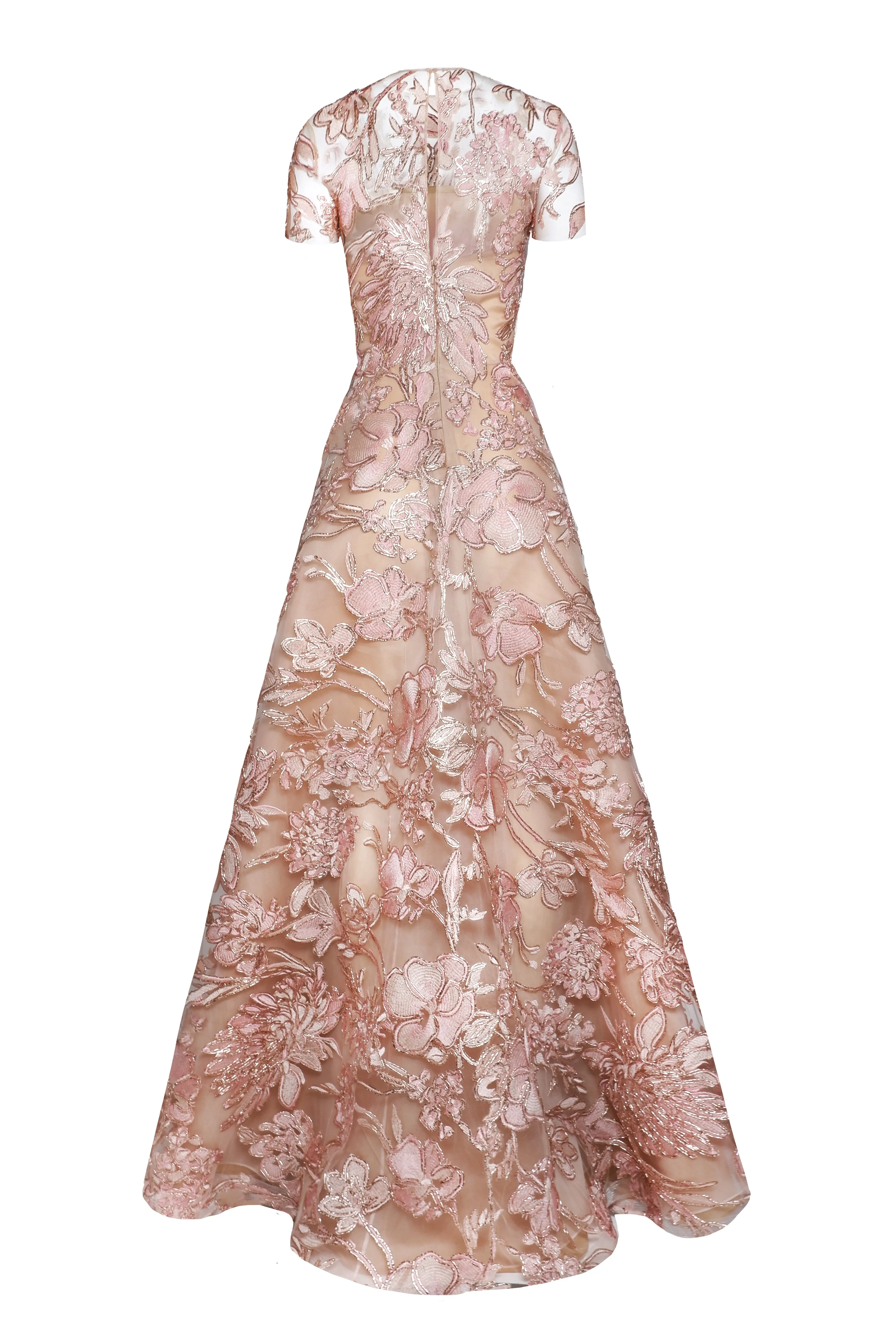 Raffia Short Sleeve Gown sold by Naeem Khan product image thumbnail 2