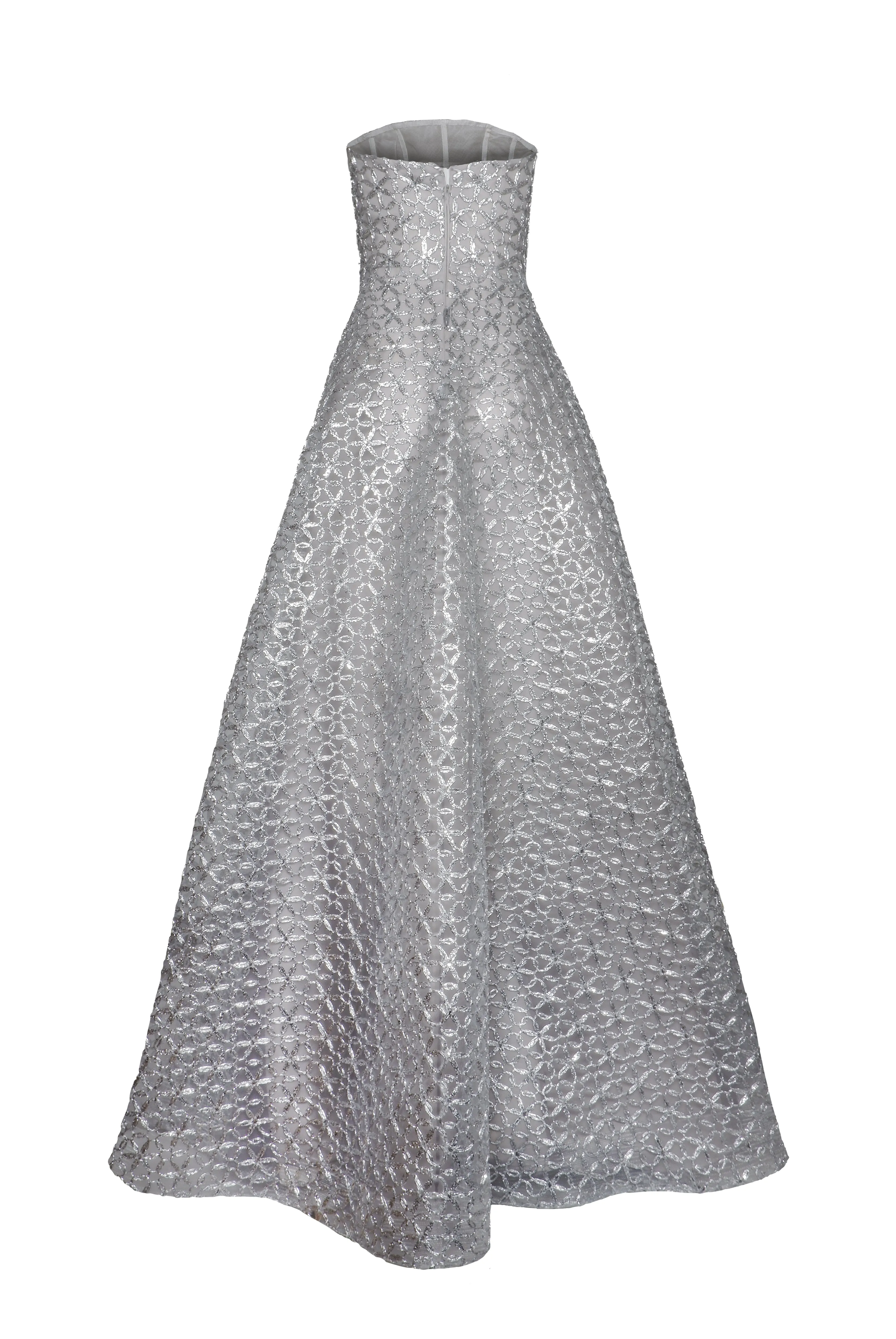Raffia Strapless Gown sold by Naeem Khan product image thumbnail 3