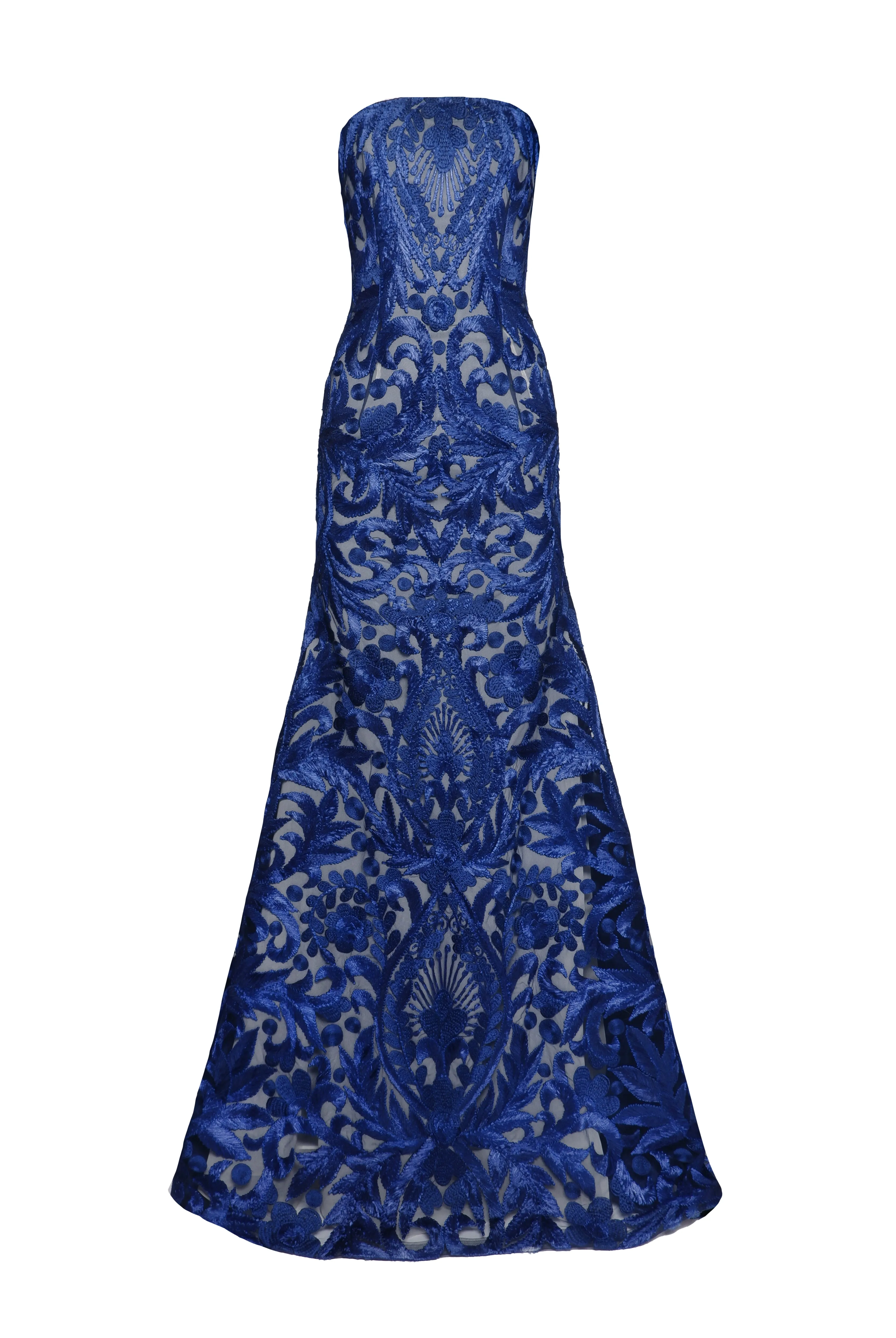 Thread Work Strapless Fit and Flare Gown sold by Naeem Khan product image thumbnail 2