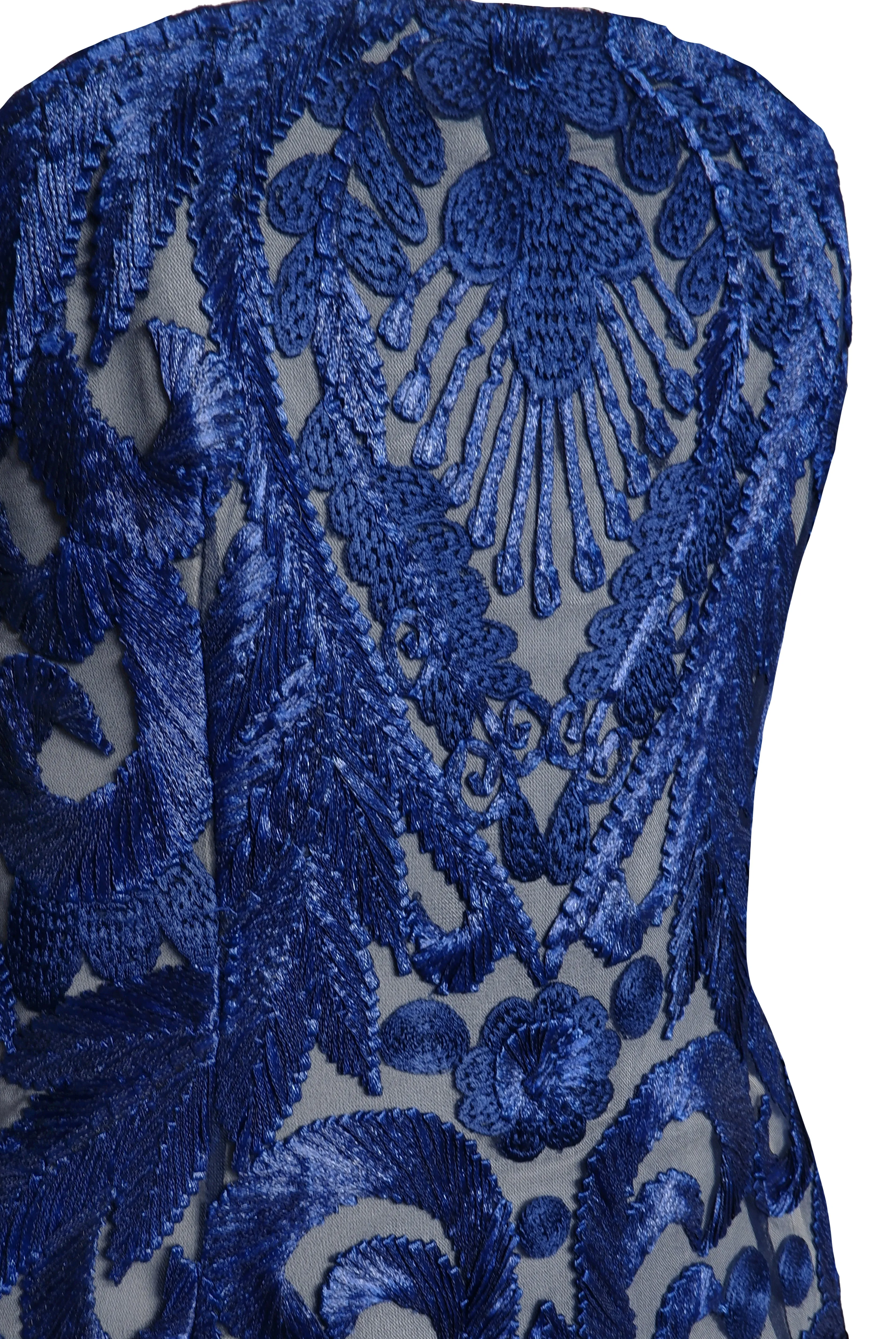 Thread Work Strapless Fit and Flare Gown sold by Naeem Khan product image thumbnail 4