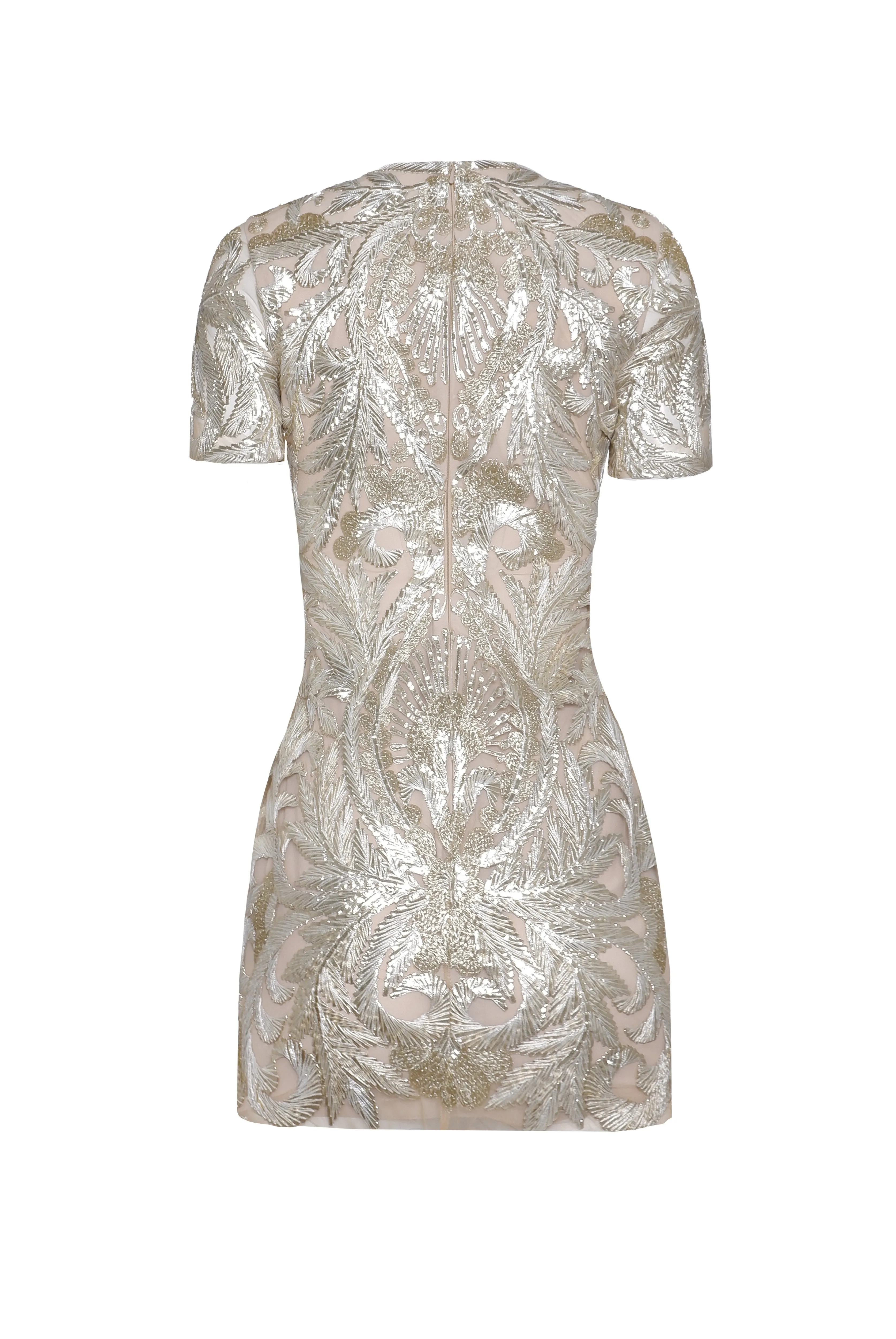 Thread Work Short Sleeve Dress sold by Naeem Khan product image thumbnail 2