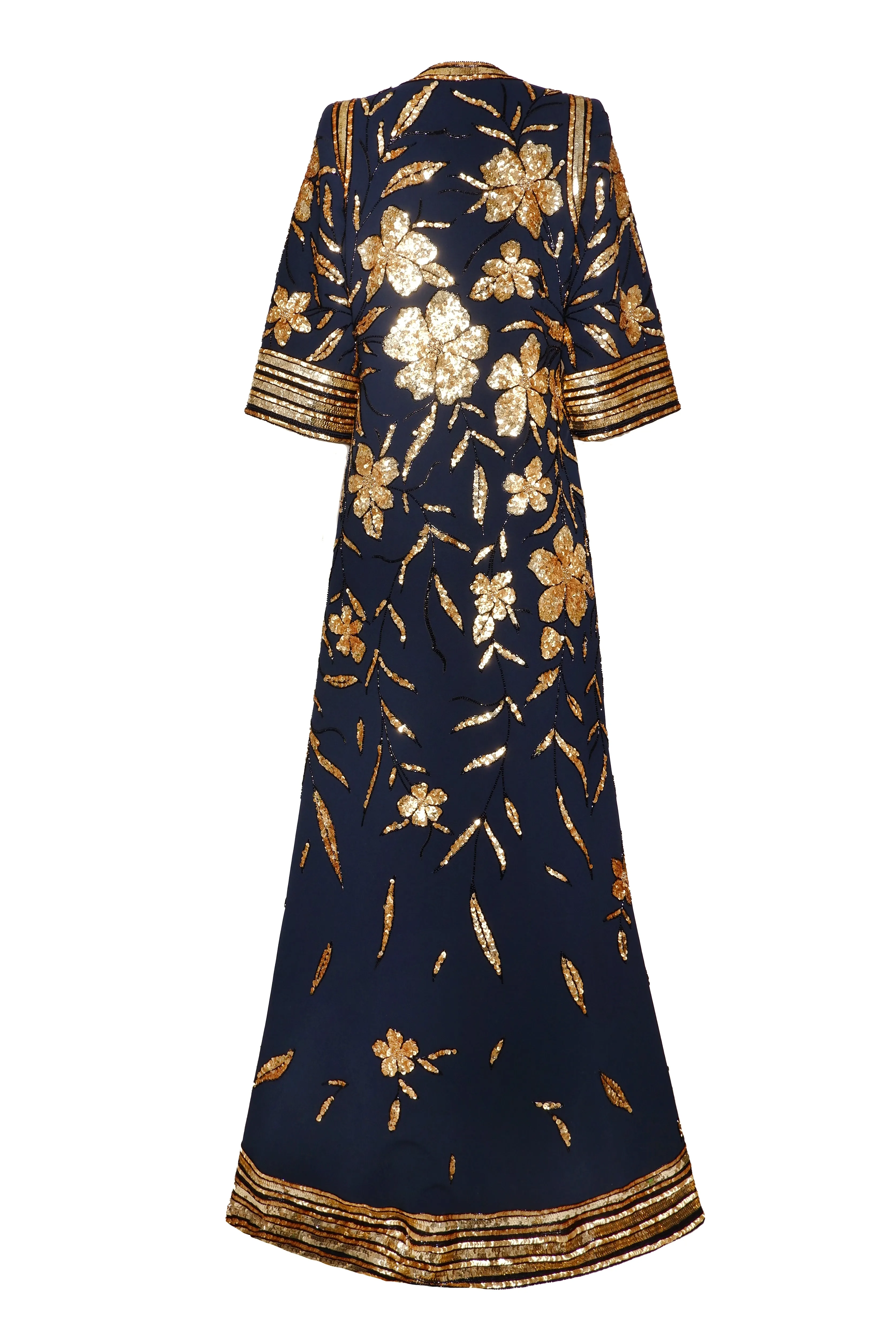 EMBROIDERED FLOOR LENGTH COAT sold by Naeem Khan product image thumbnail 3