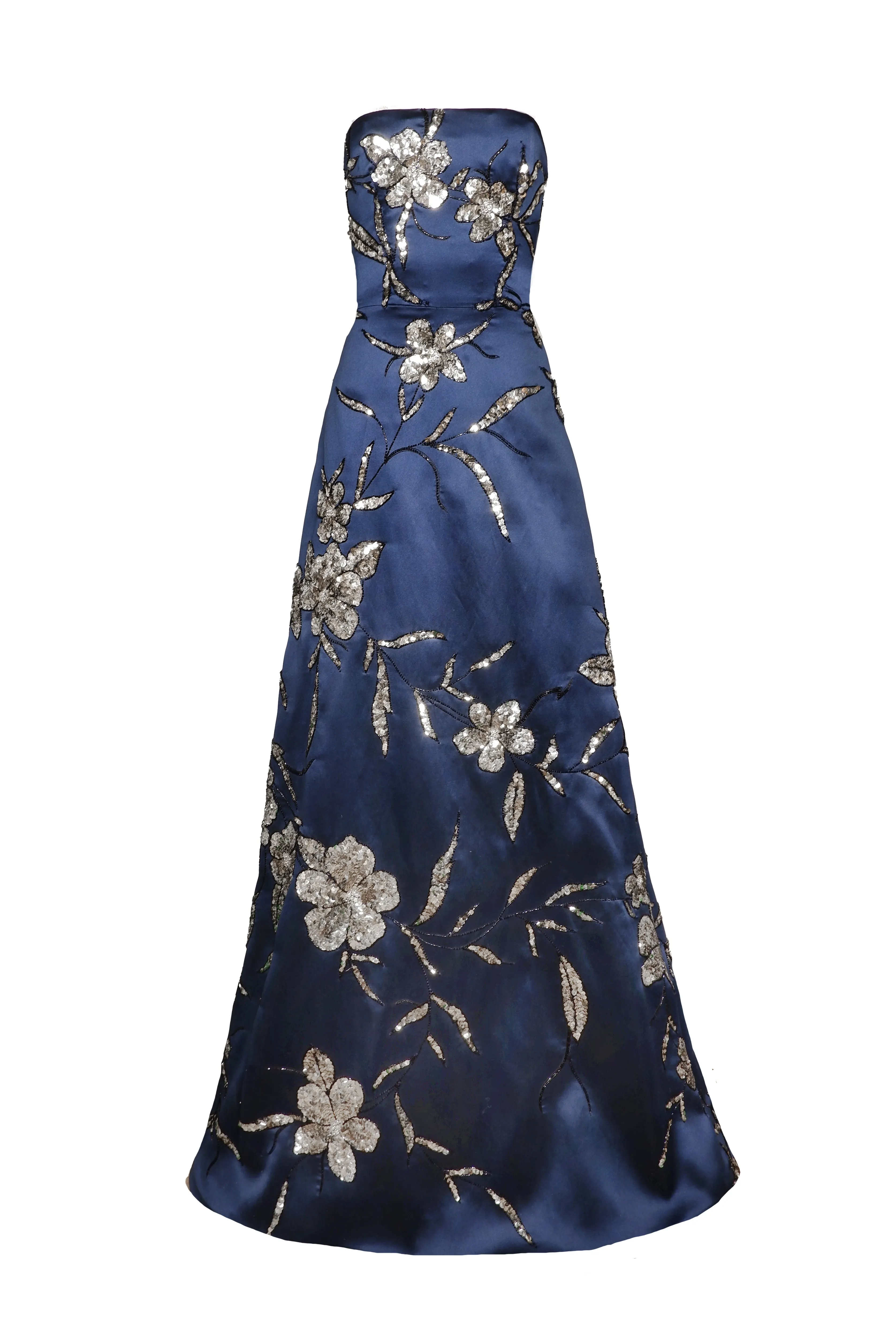 EMBROIDERED STRAPLESS GOWN sold by Naeem Khan product image thumbnail 2