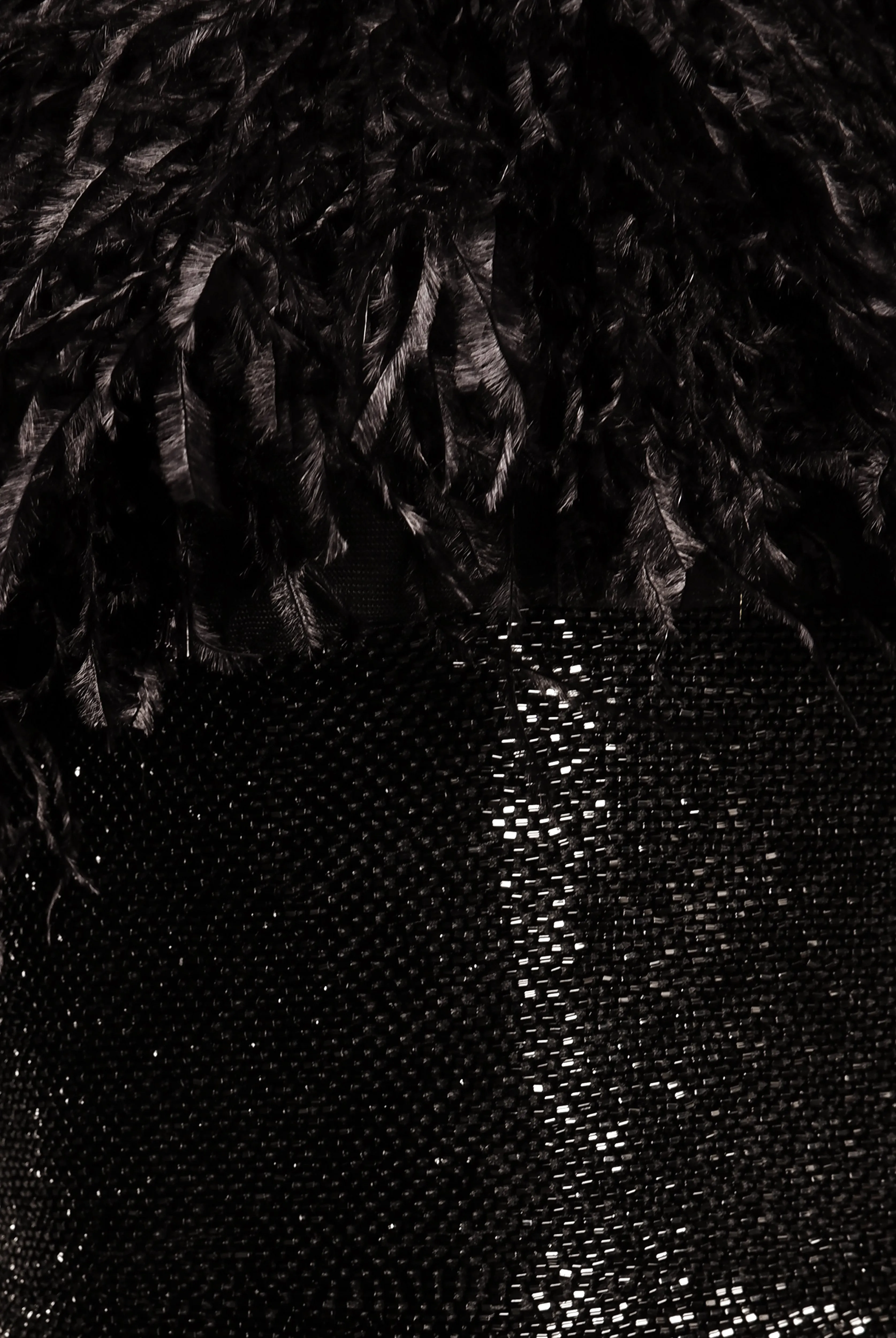 FEATHER BODICE GOWN WITH BEADED BELT sold by Naeem Khan product image thumbnail 4