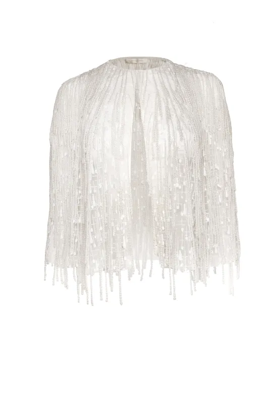 PEARL FRINGE JACKET sold by Naeem Khan