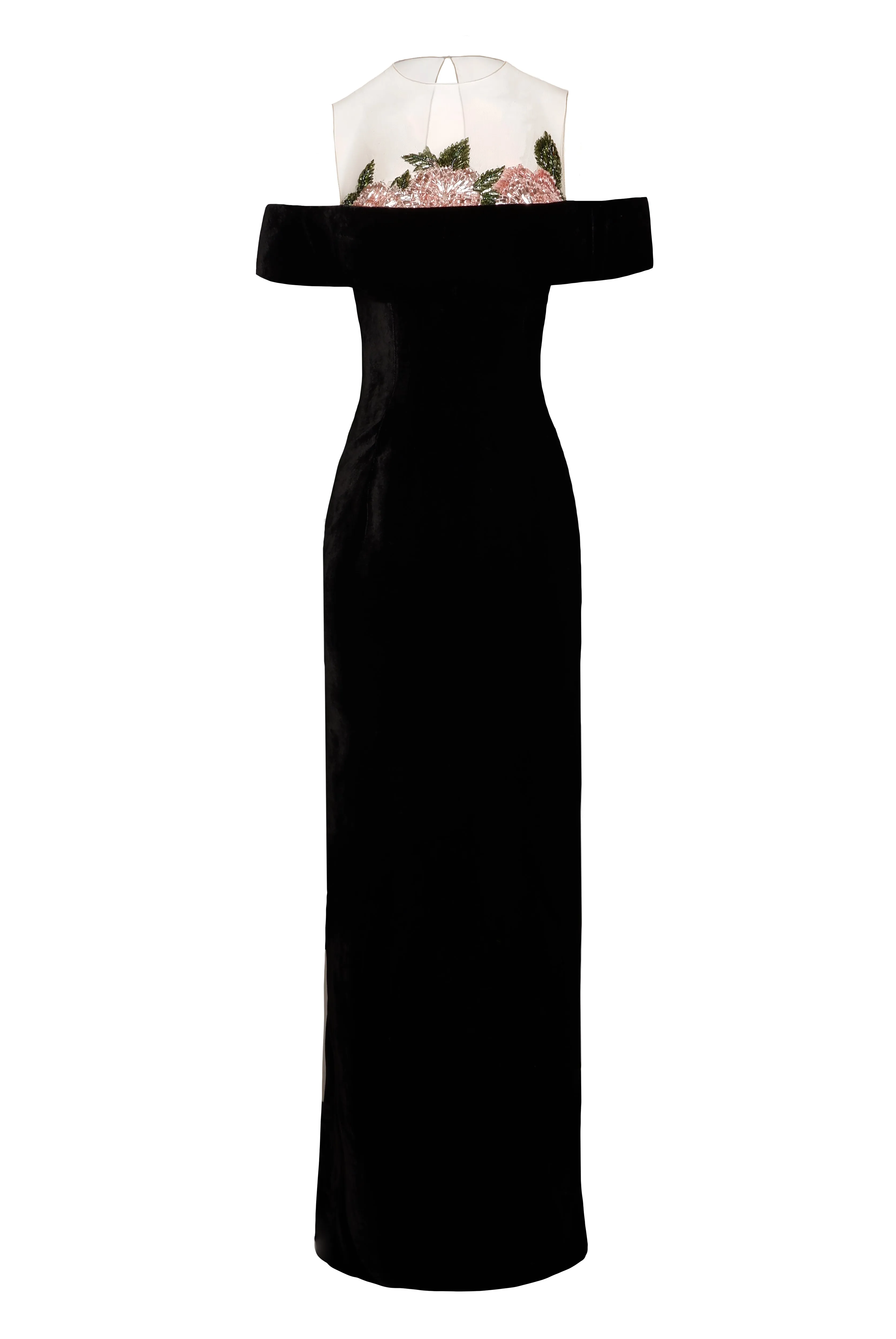 EMBELLISHED BODICE OFF-THE-SHOULDER COLUMN GOWN sold by Naeem Khan product image thumbnail 2