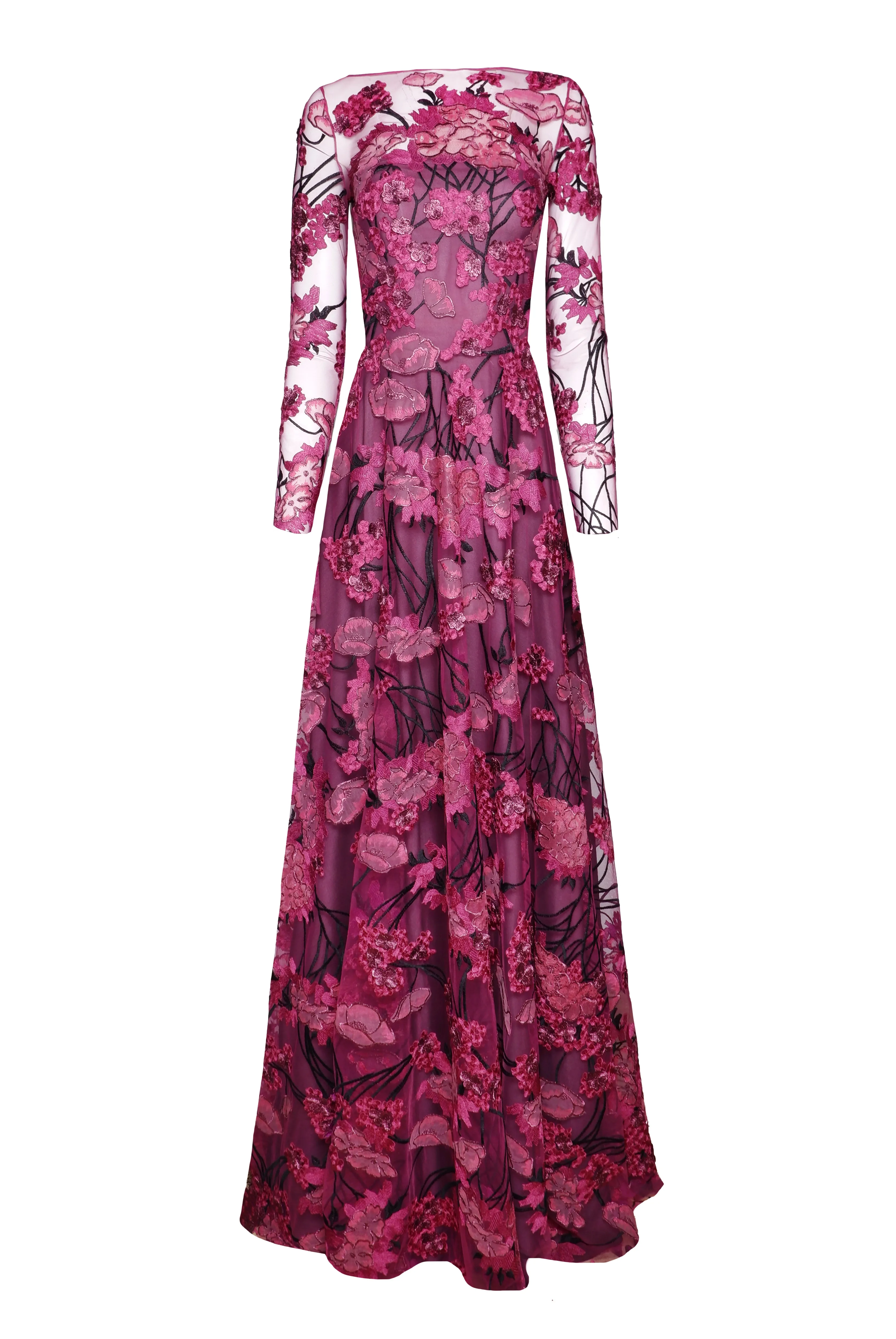 BOATNECK LONG SLEEVE GOWN sold by Naeem Khan