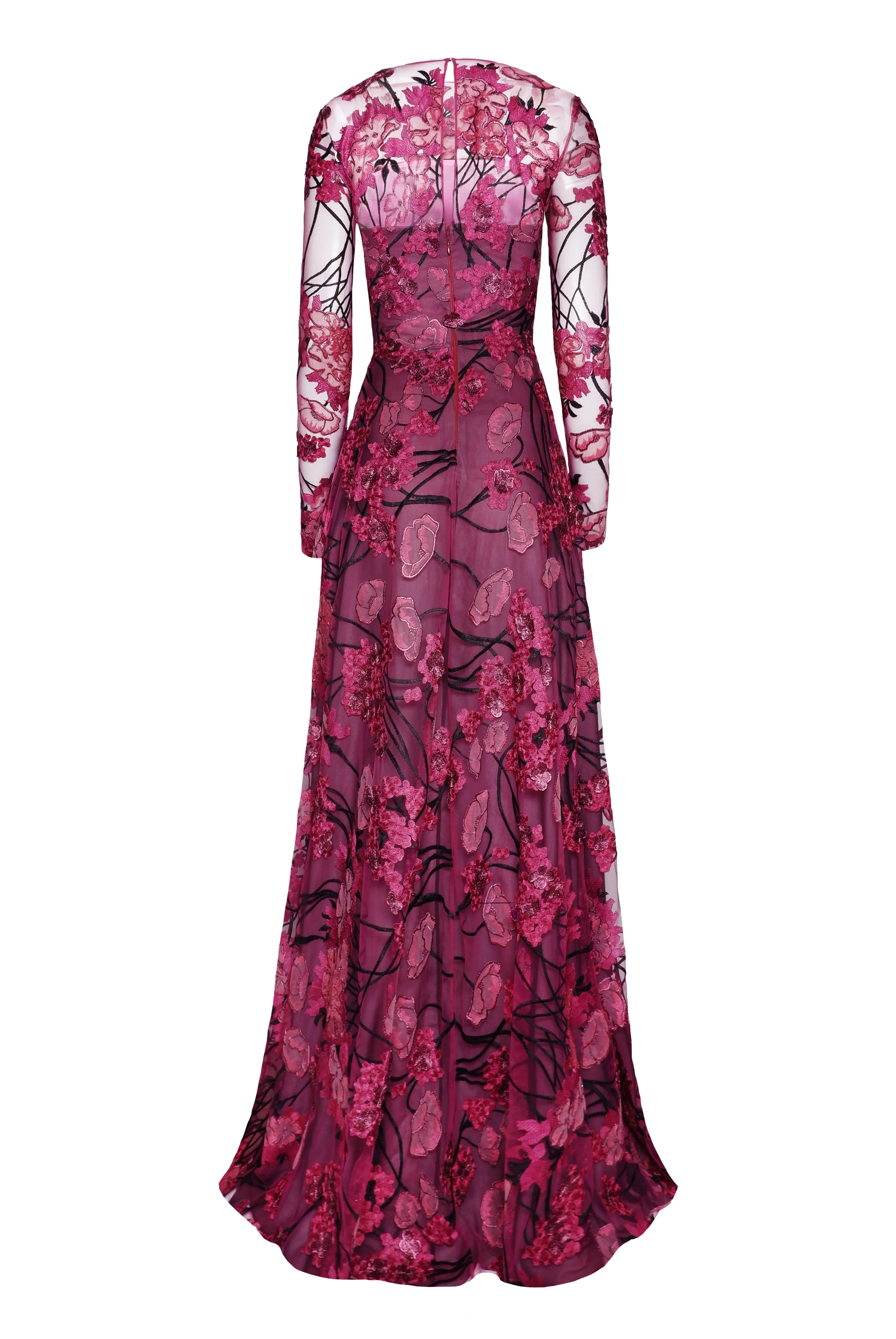 BOATNECK LONG SLEEVE GOWN sold by Naeem Khan product image thumbnail 2