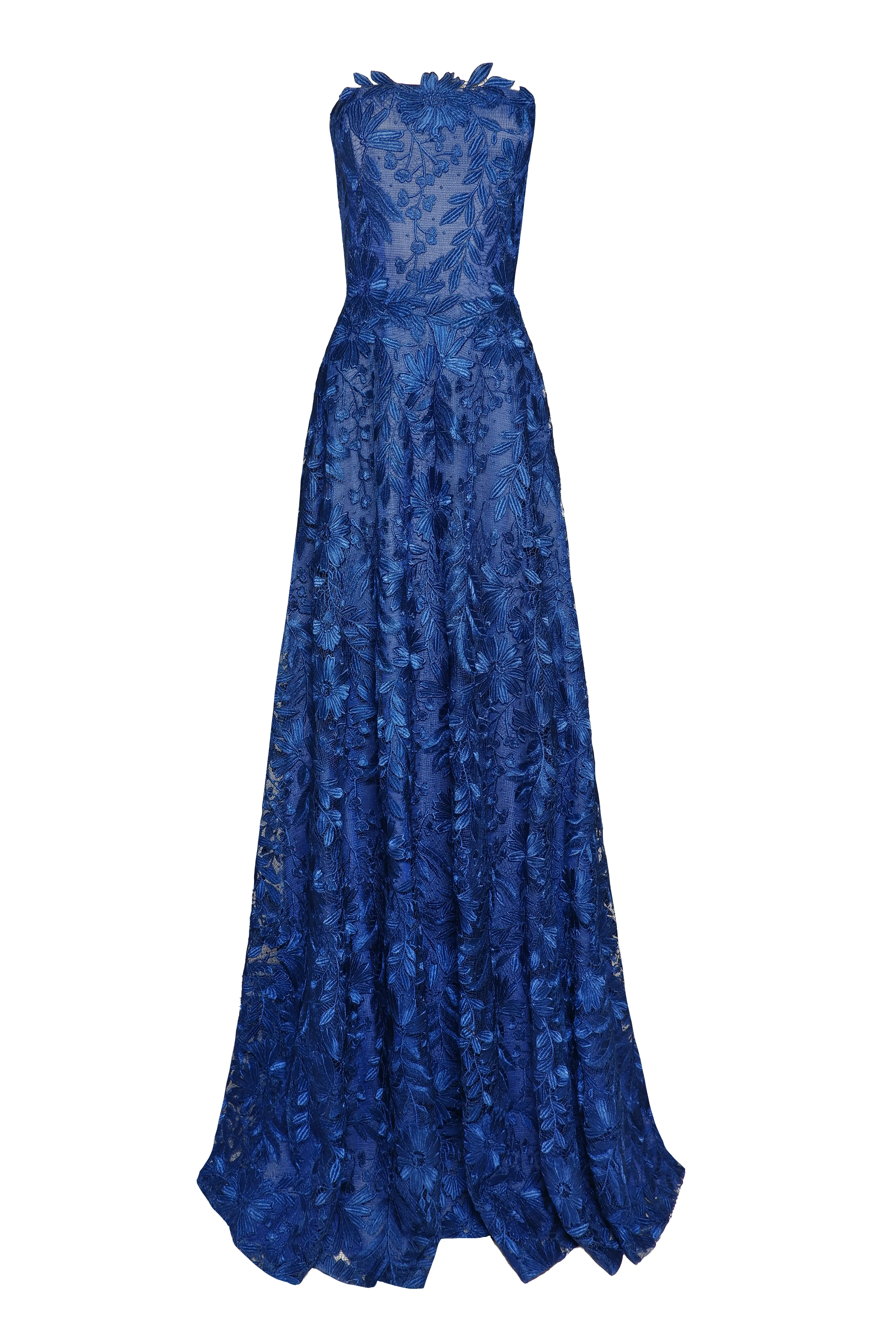 LACE STRAPLESS FULL SKIRT GOWN sold by Naeem Khan