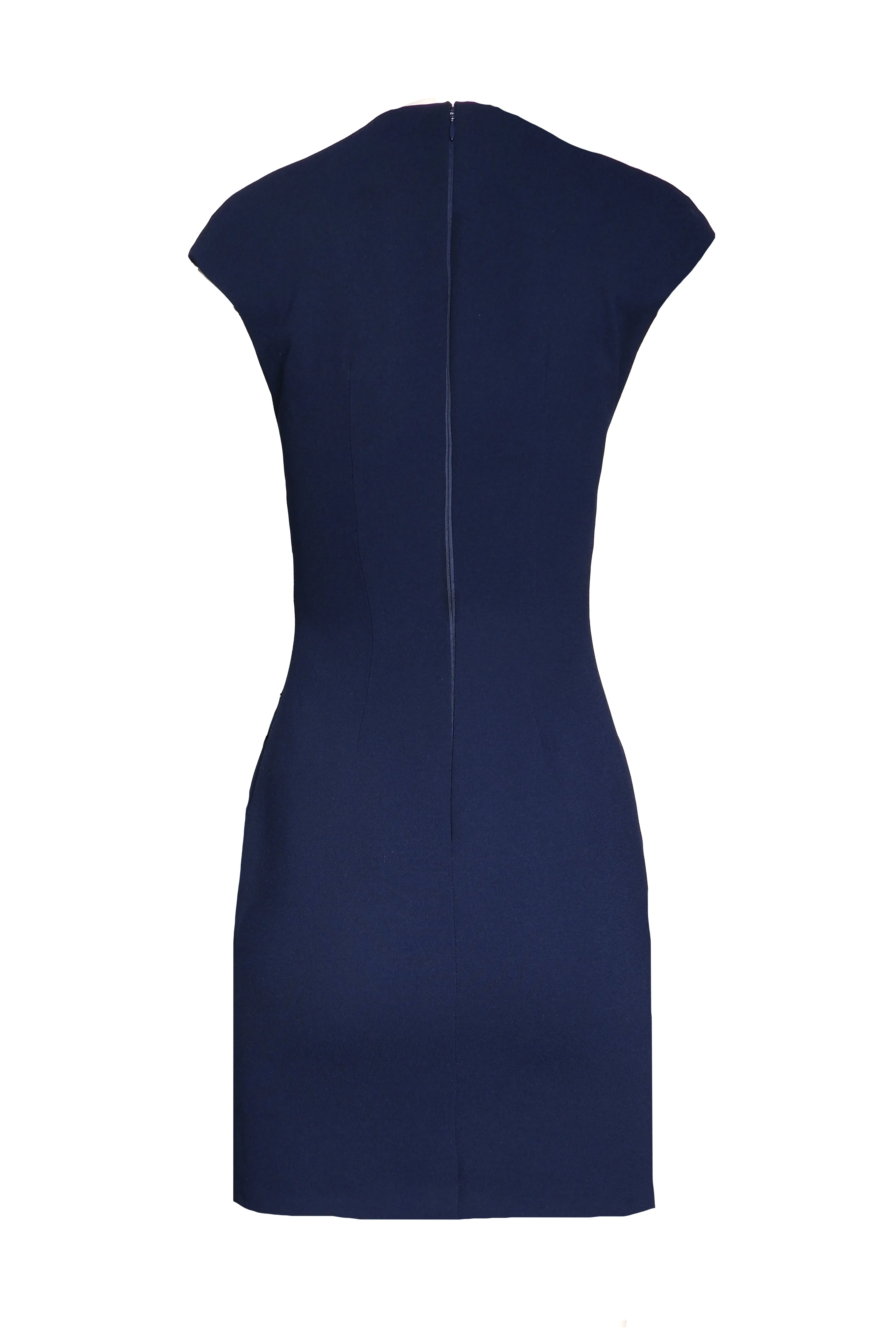 EMBROIDERED JEWEL NECK CAP SLEEVE DRESS sold by Naeem Khan product image thumbnail 3