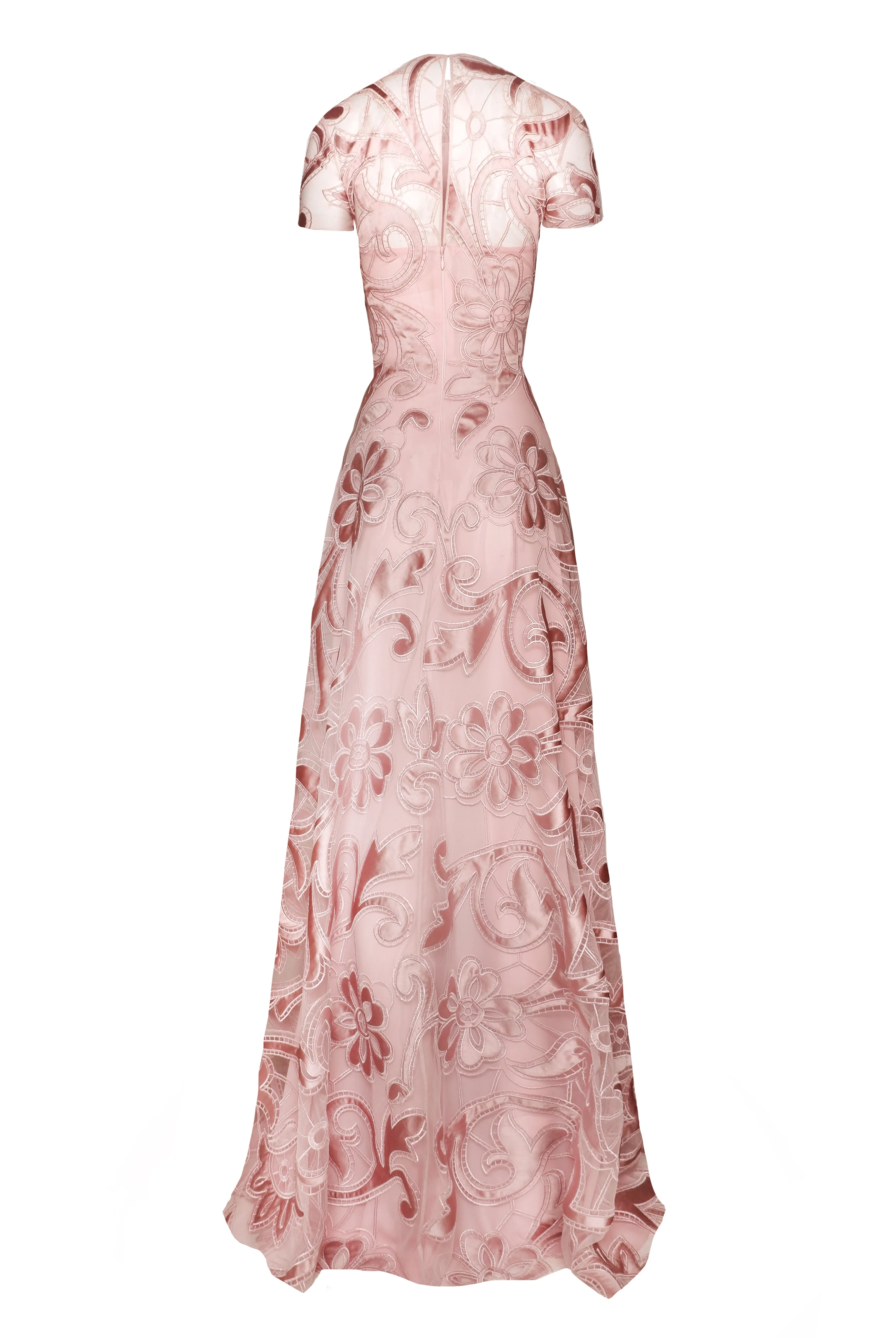 JEWEL NECK CAP SLEEVE GOWN sold by Naeem Khan product image thumbnail 3