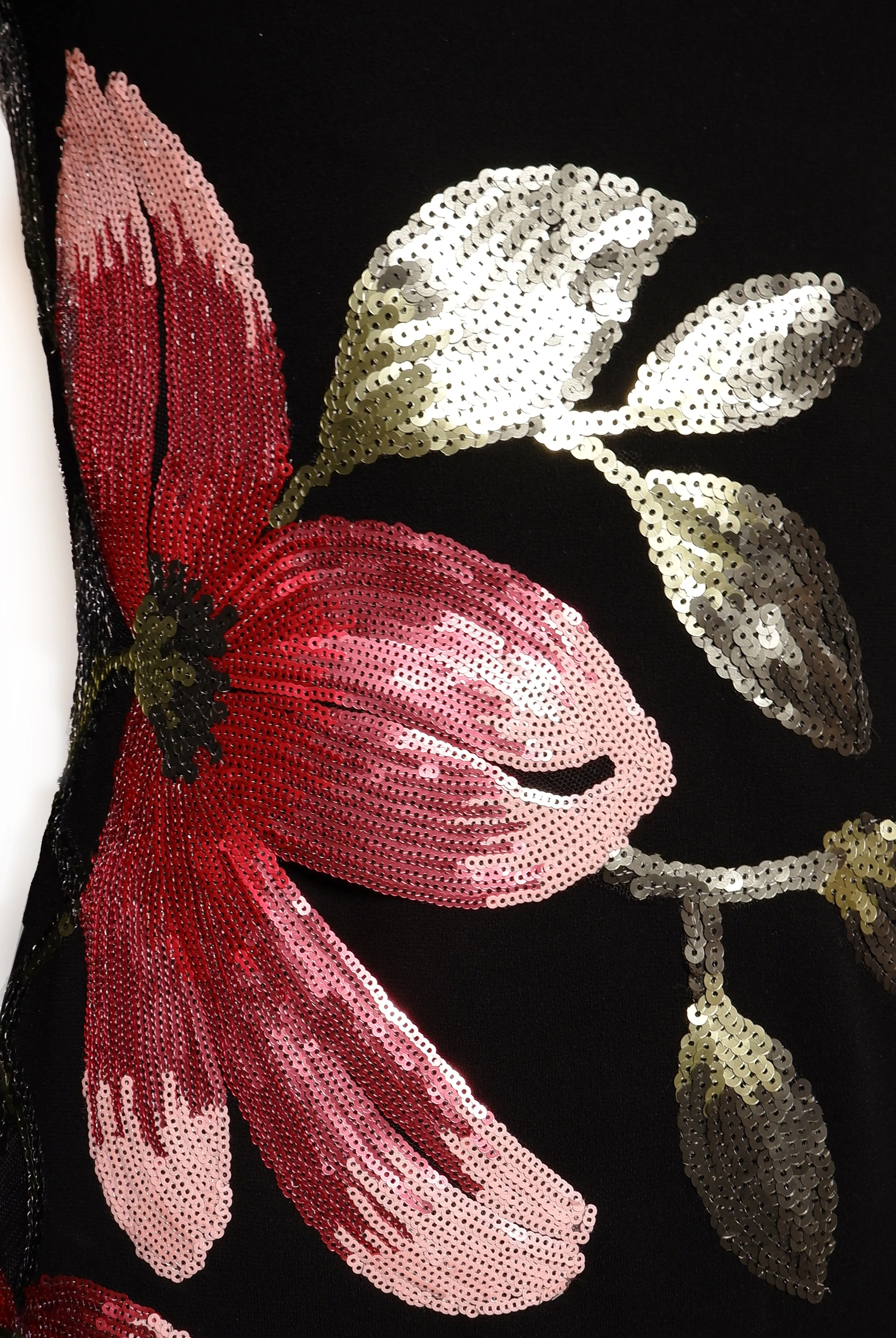 BOAT NECK LONG SLEEVE FIT-AND-FLARE GOWN sold by Naeem Khan product image thumbnail 4