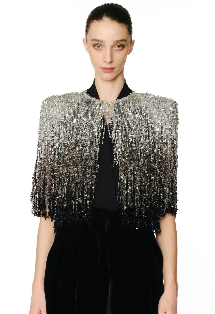 BEADED JEWEL NECK SLEEVELESS TOP GOWN sold by Naeem Khan
