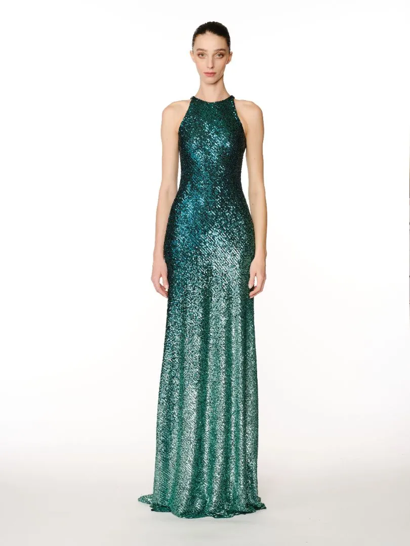 CRYSTAL EMBELLISHED STRAPLESS FIT-AND-FLARE GOWN sold by Naeem Khan