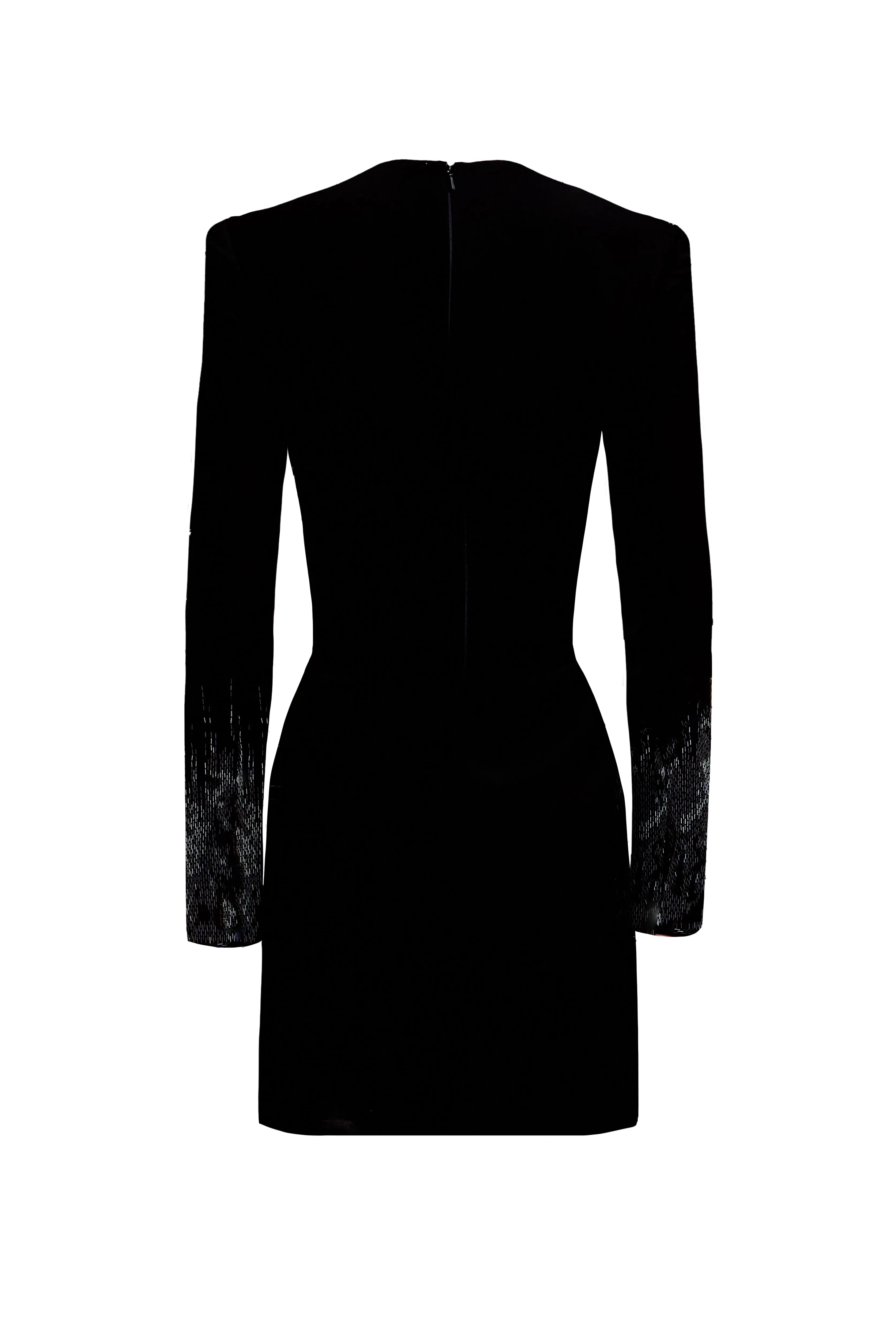 FRONT EMBELLISHED JEWEL NECK DRESS sold by Naeem Khan product image thumbnail 3