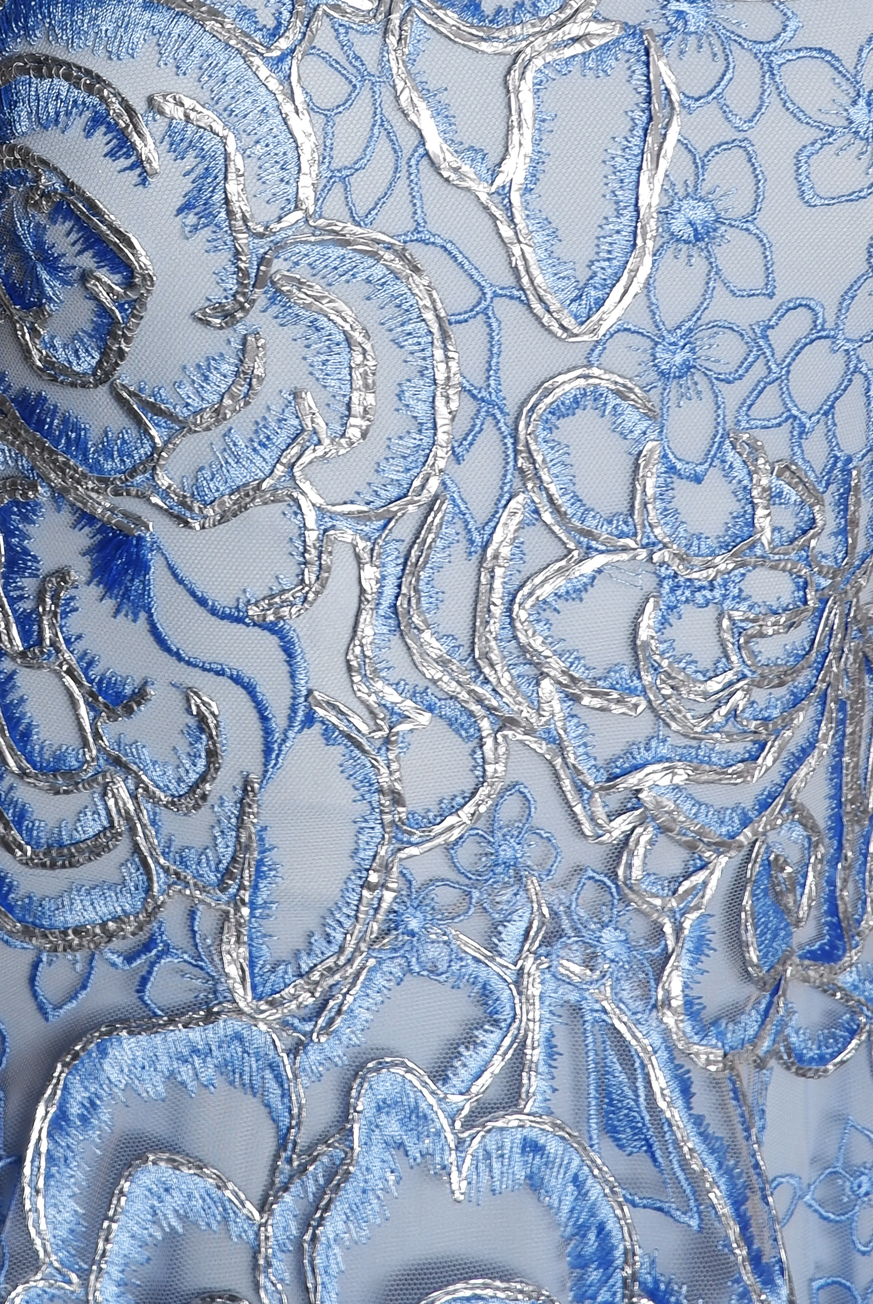 FLORAL RAFFIA HALTER FIT-AND-FLARE GOWN sold by Naeem Khan product image thumbnail 4