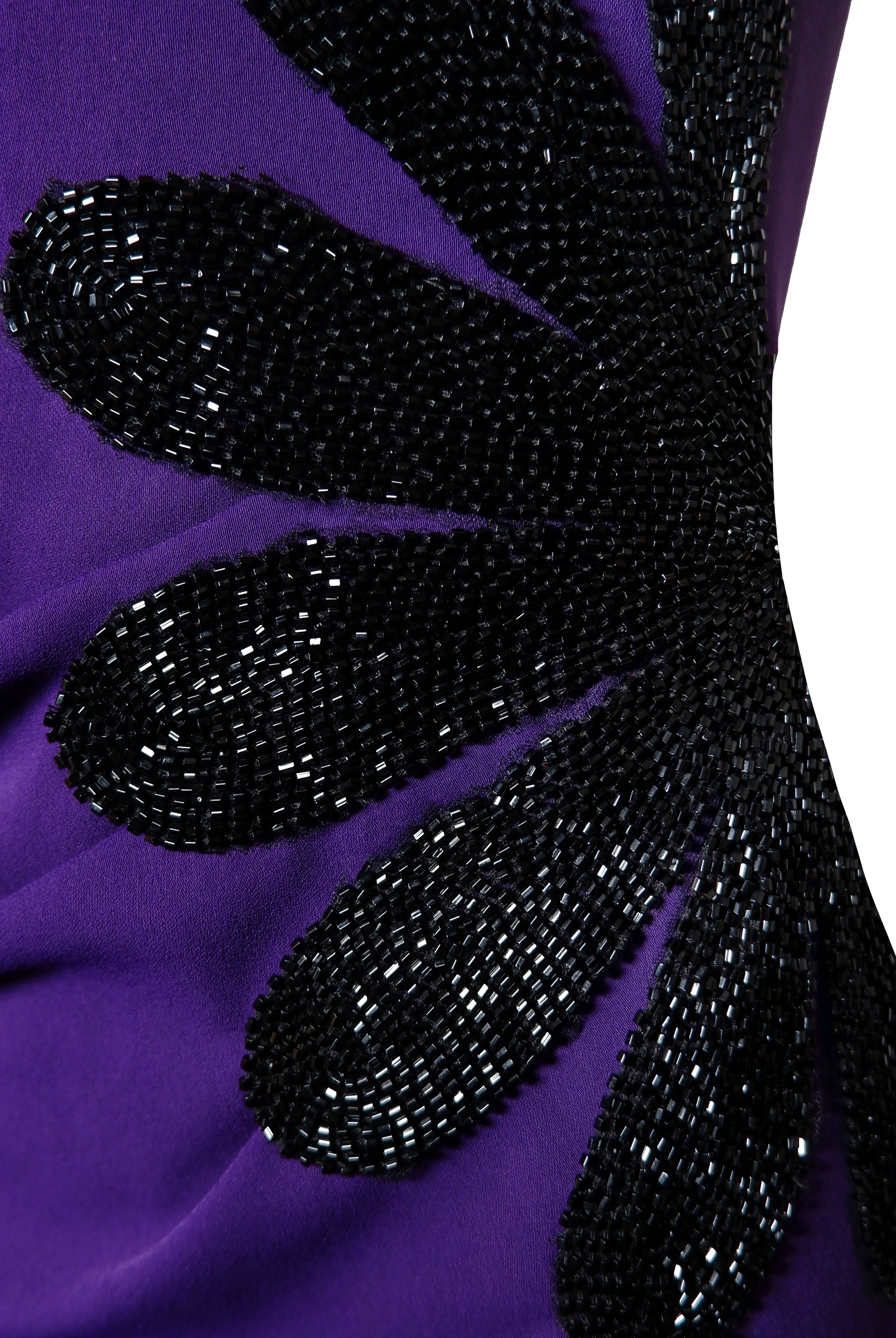 SCOOP NECK COLLUMN GOWN WITH CAP SLEEVES AND EMBELLISHED WAIST sold by Naeem Khan product image thumbnail 4