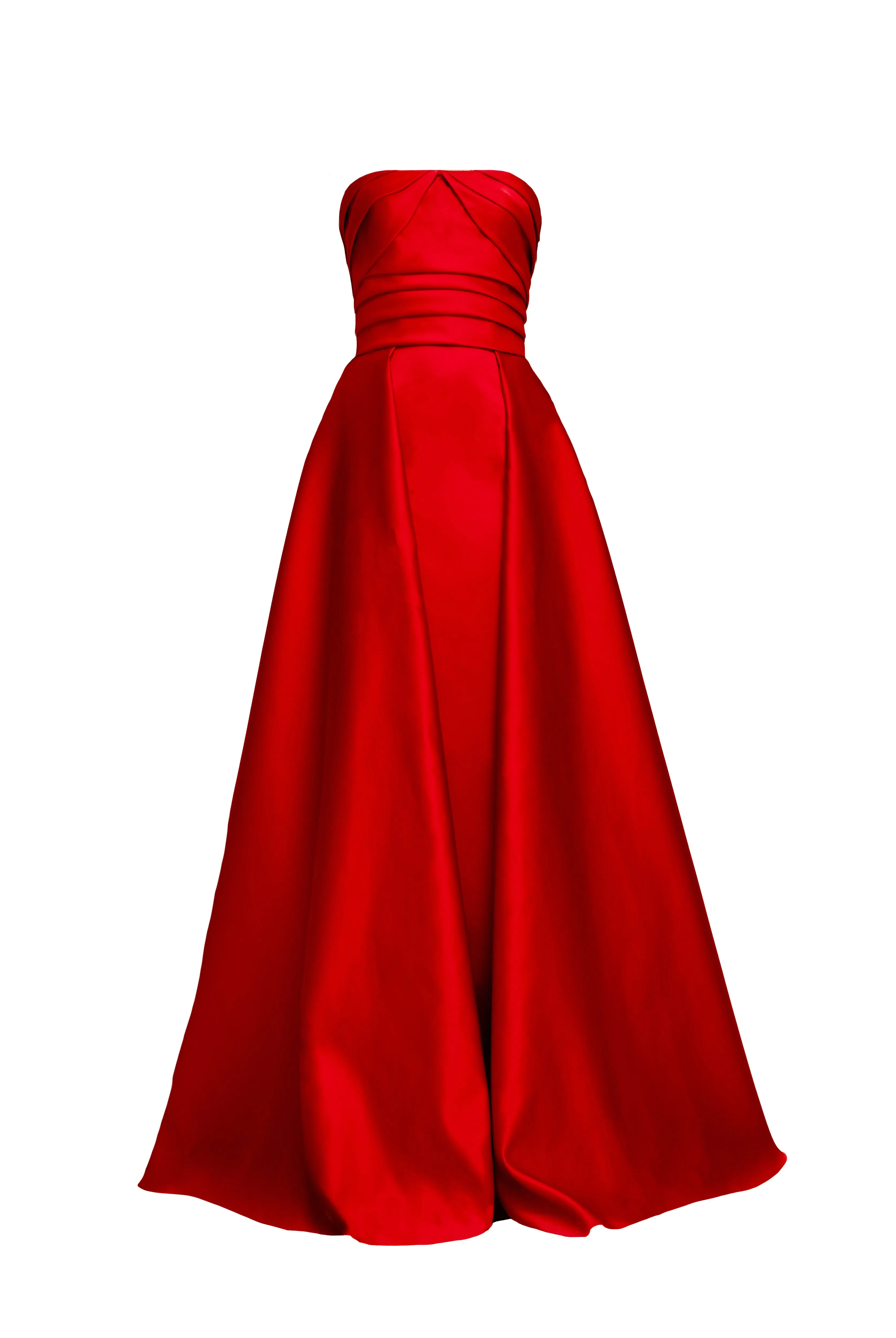 STRAPLESS DRAPED BODICE OVERSKIRT BALLGOWN sold by Naeem Khan product image thumbnail 2