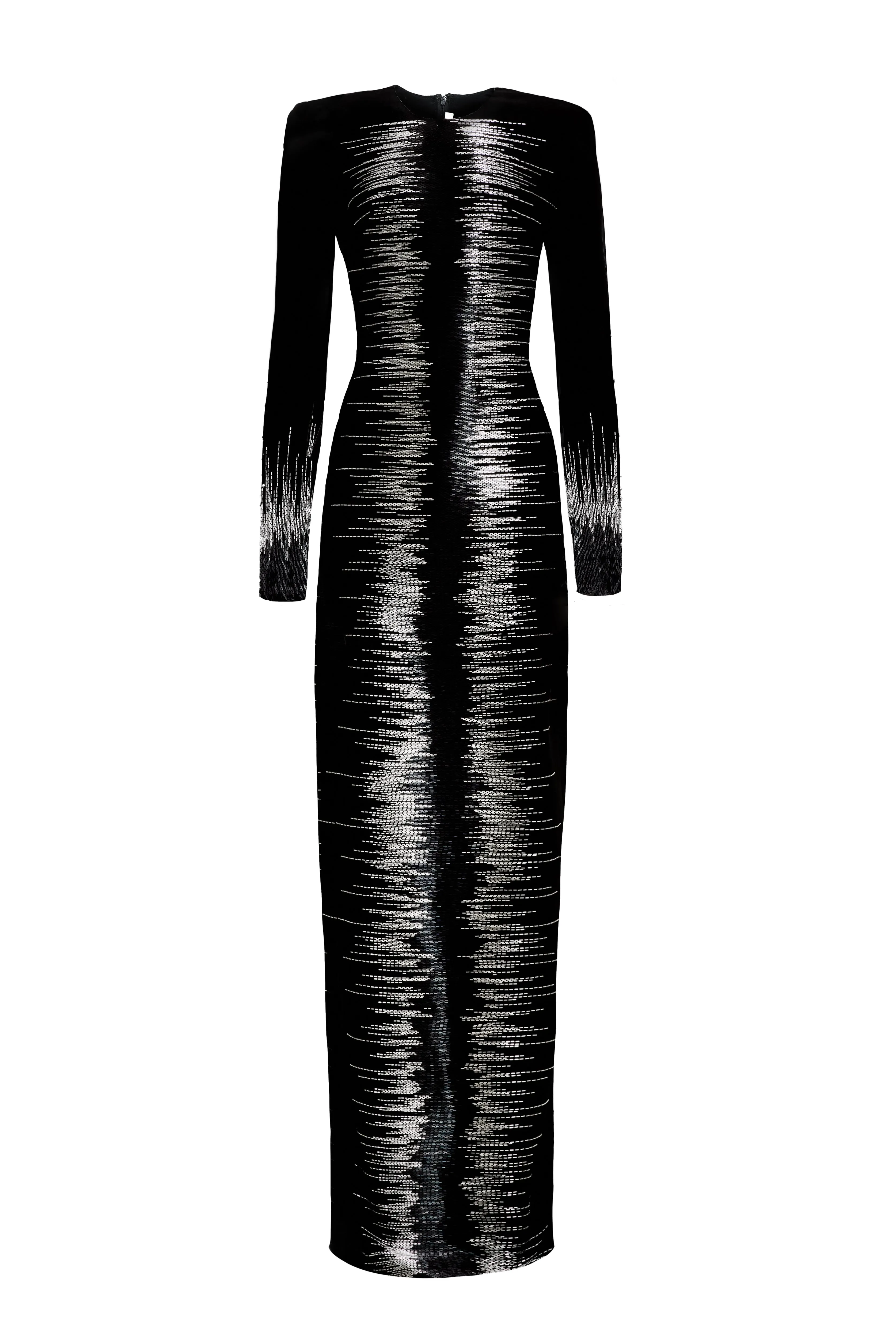 FRONT EMBELLISHED COLUMN GOWN sold by Naeem Khan product image thumbnail 2