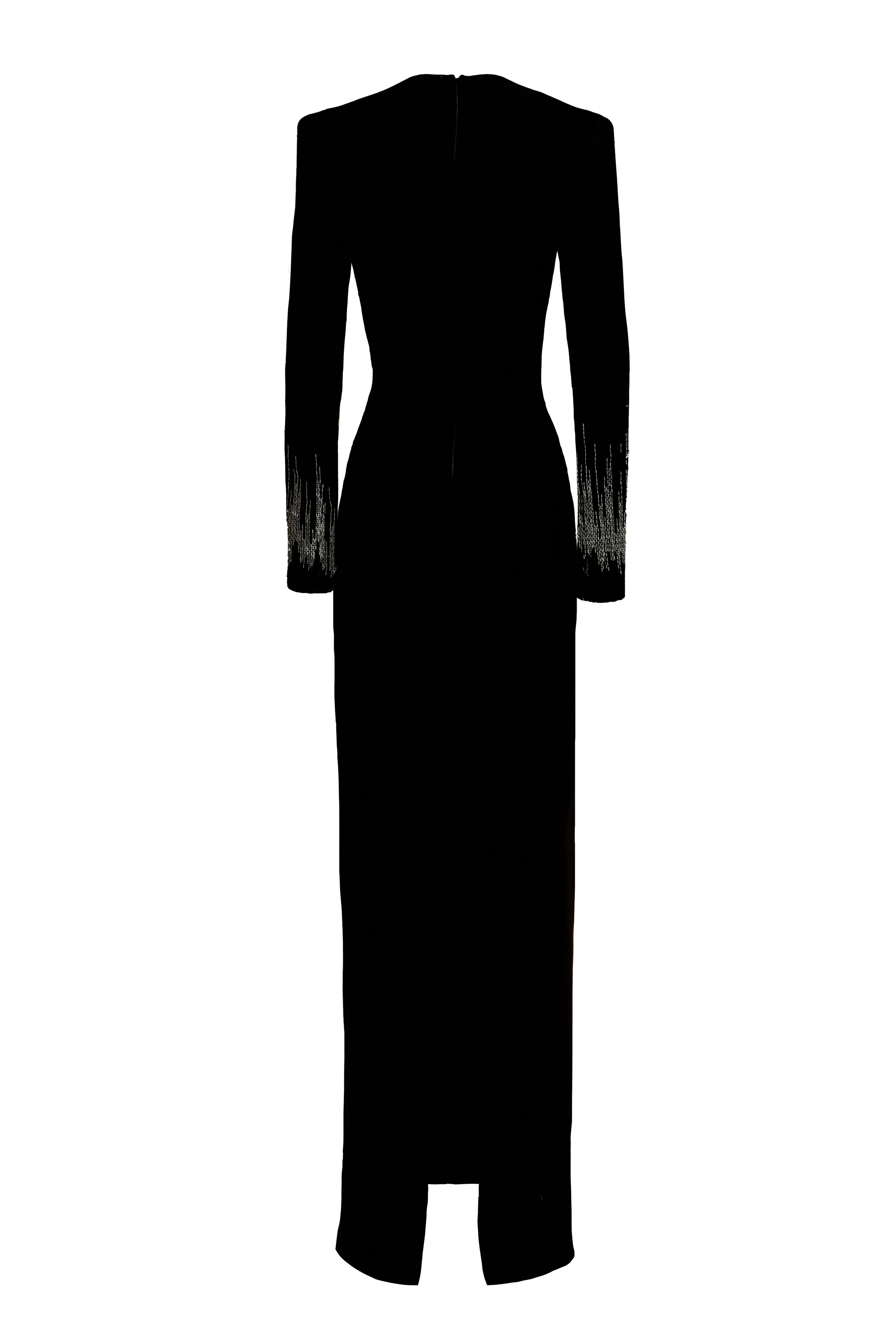 FRONT EMBELLISHED COLUMN GOWN sold by Naeem Khan product image thumbnail 3