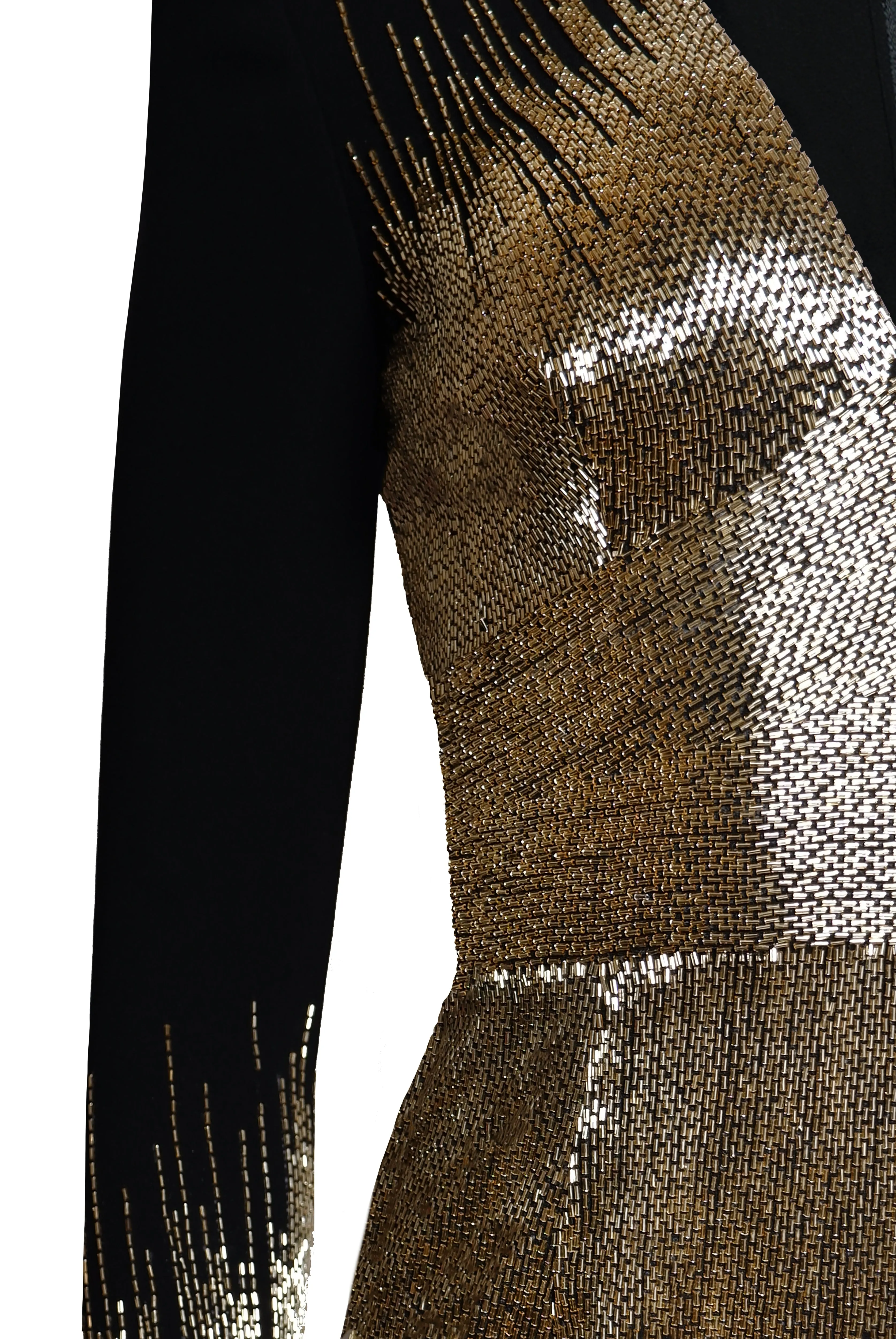 EMBELLISHED BODICE COLUMN GOWN sold by Naeem Khan product image thumbnail 4