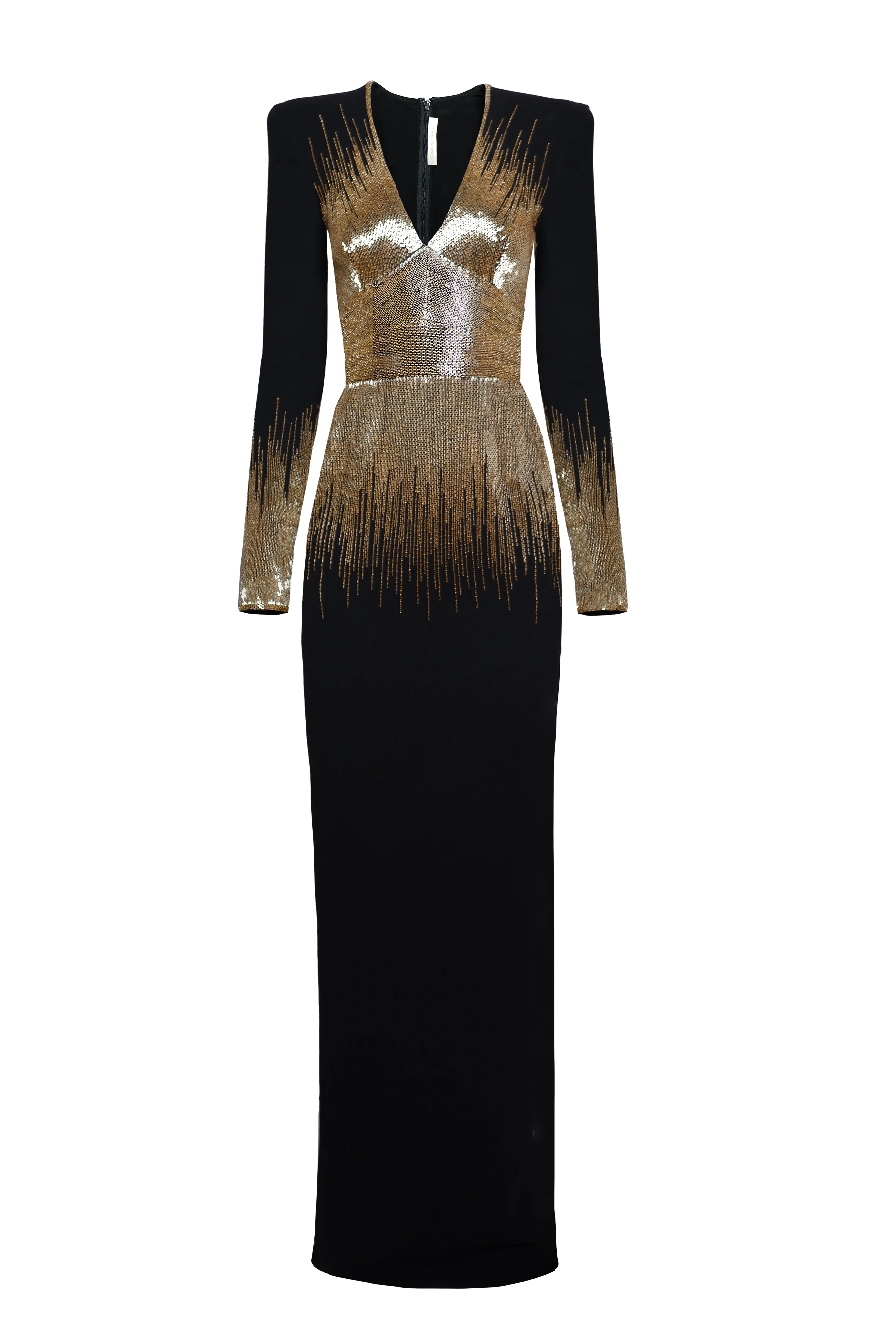 EMBELLISHED BODICE COLUMN GOWN sold by Naeem Khan product image thumbnail 2