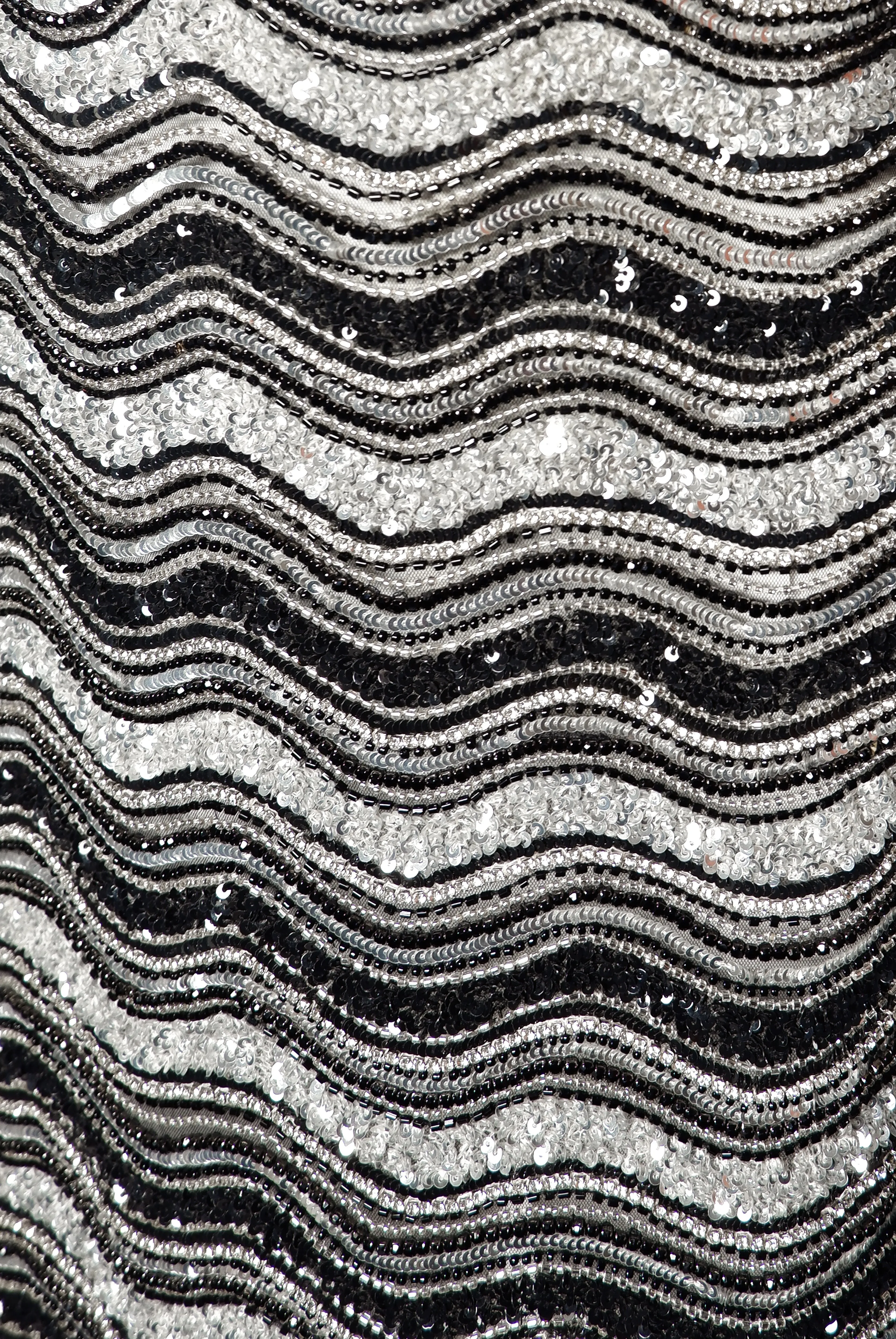 BEADED JEWEL NECK SLEEVELESS COLUMN GOWN sold by Naeem Khan product image thumbnail 4