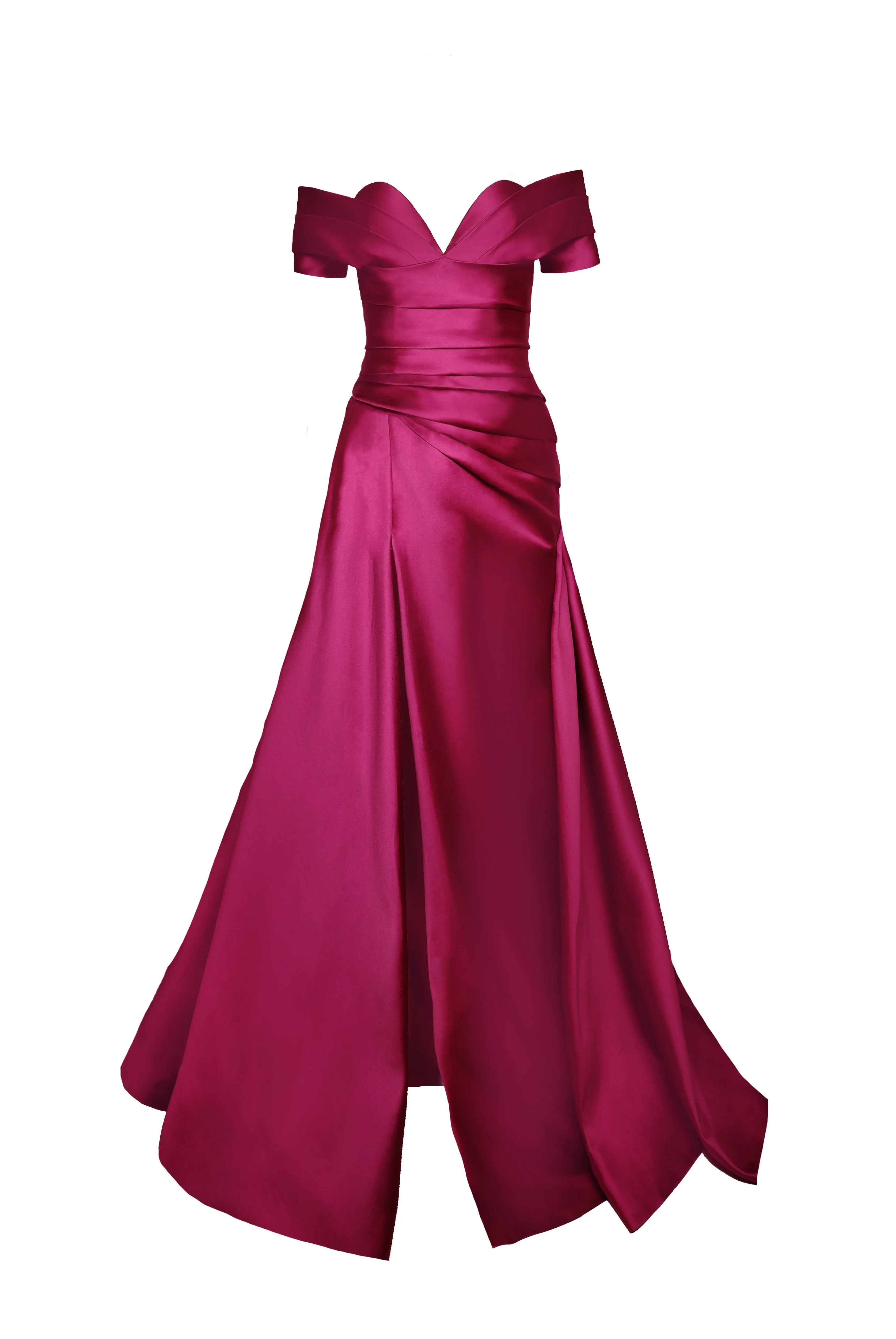 STRAPLESS PLEATED MIKADO GOWN sold by Naeem Khan product image thumbnail 2