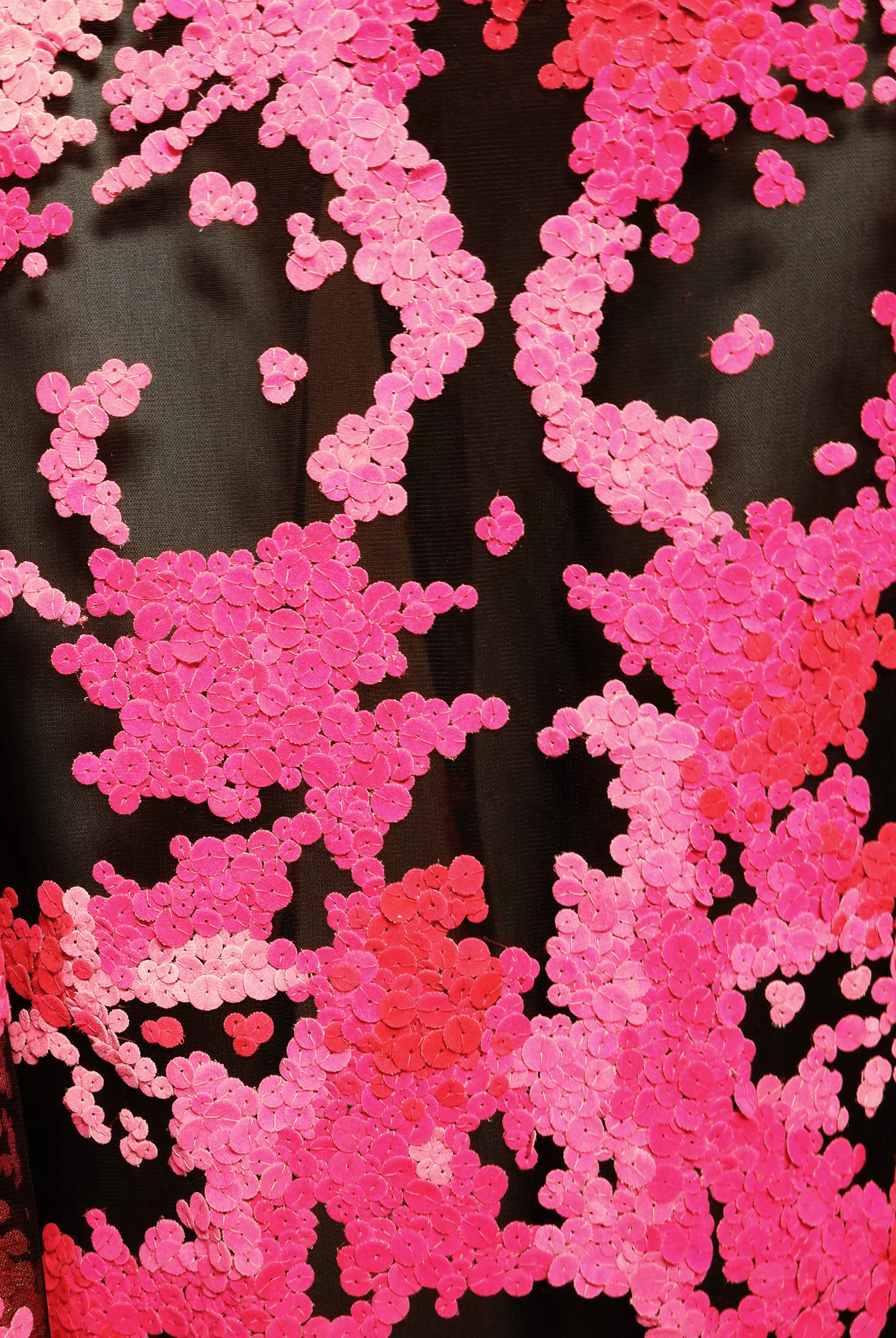 VELVET EMBELLISHED GOWN WITH CASCADING SLEEVES sold by Naeem Khan product image thumbnail 4