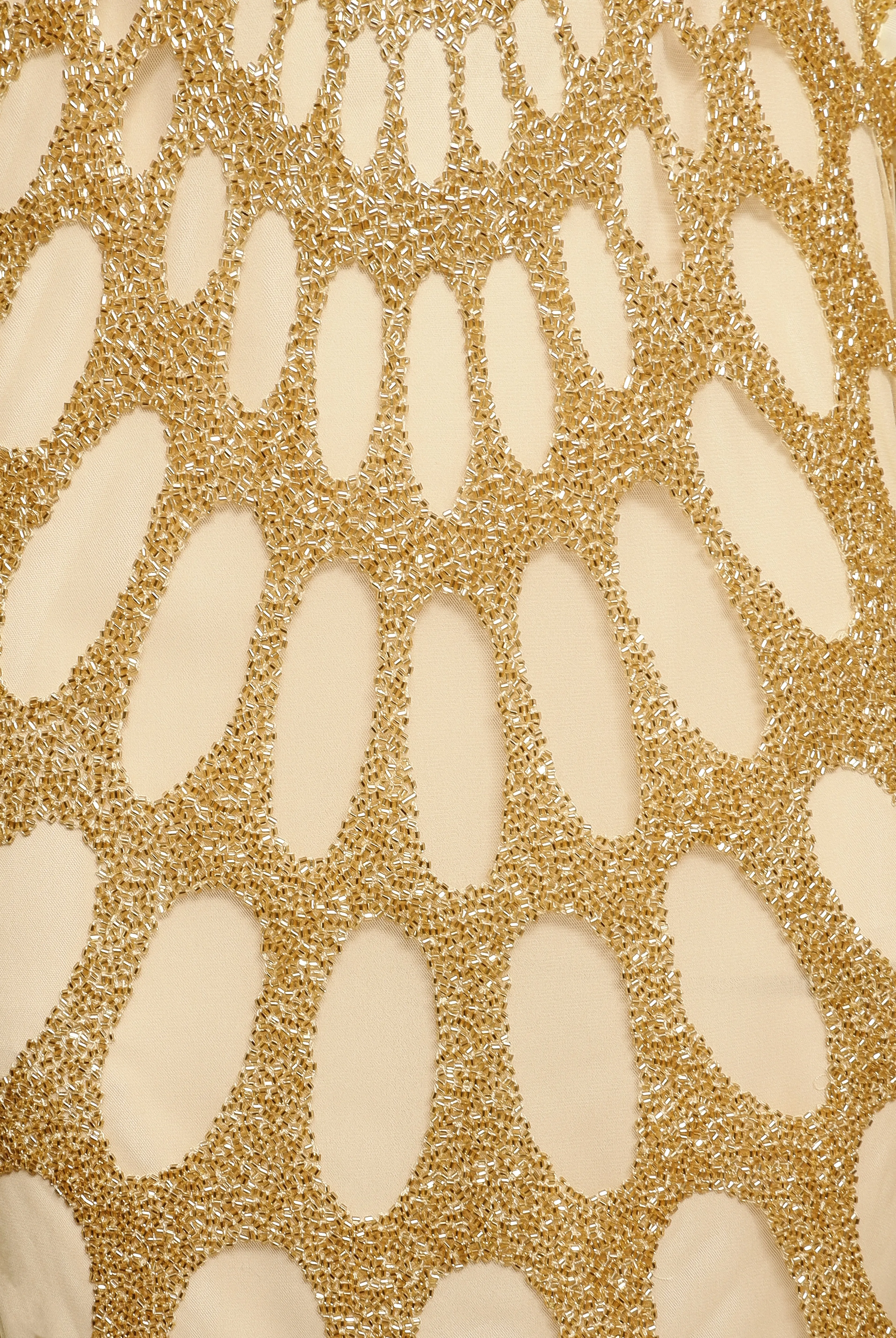 BEADED MOCK NECK GOWN WITH LONG SLEEVES sold by Naeem Khan product image thumbnail 4