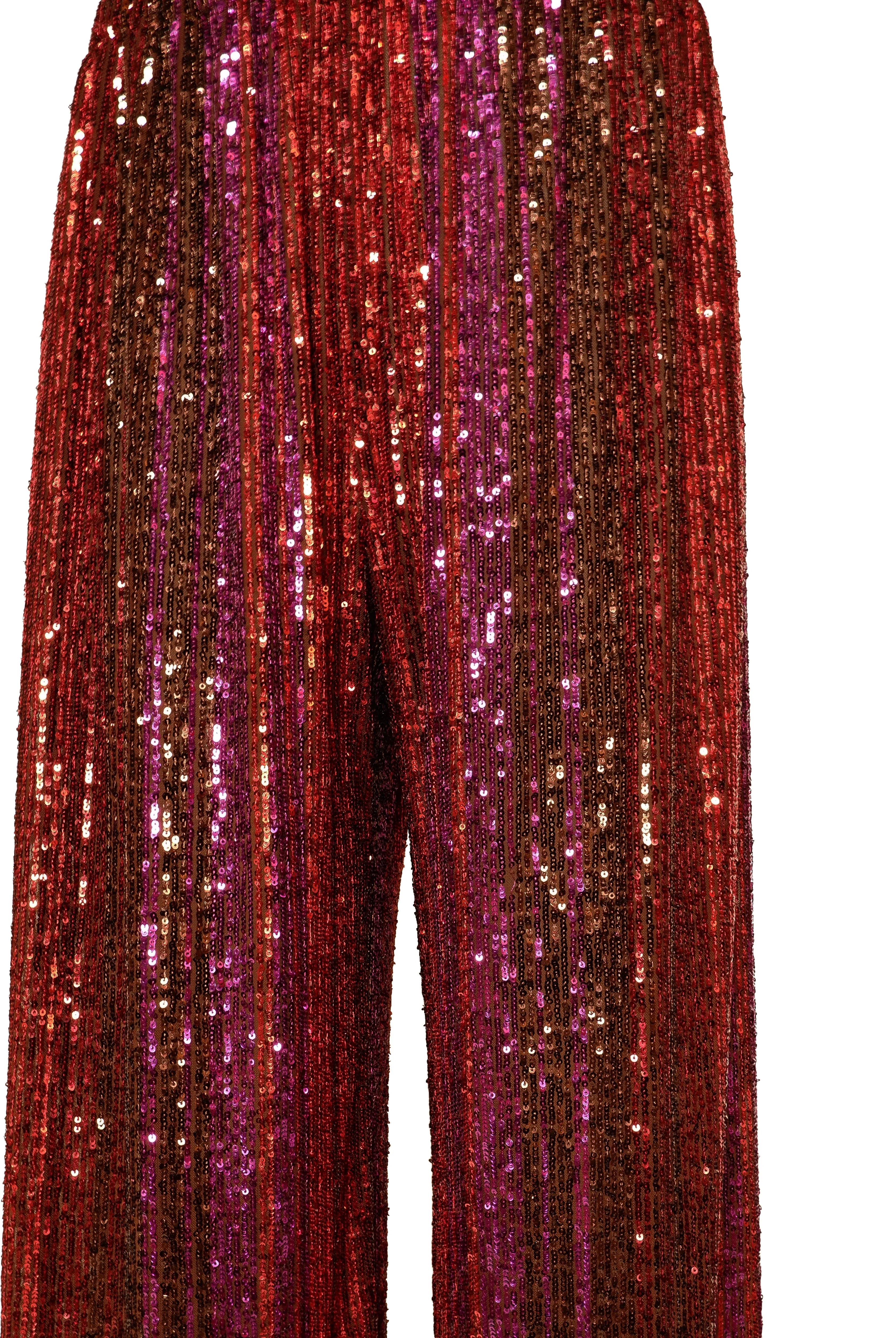 STRETCH SEQUIN WIDE LEG PANT sold by Naeem Khan product image thumbnail 4