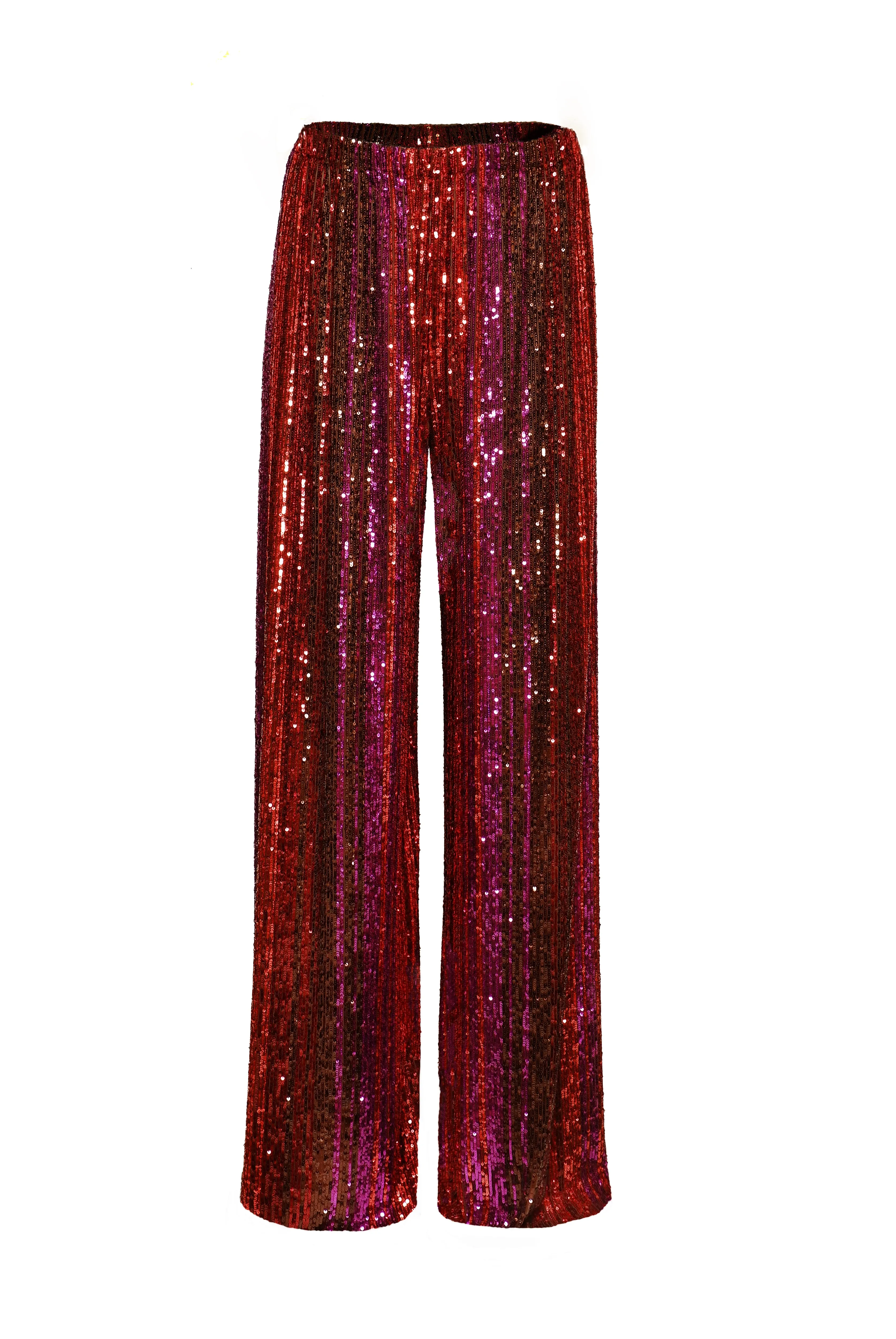 STRETCH SEQUIN WIDE LEG PANT sold by Naeem Khan product image thumbnail 2
