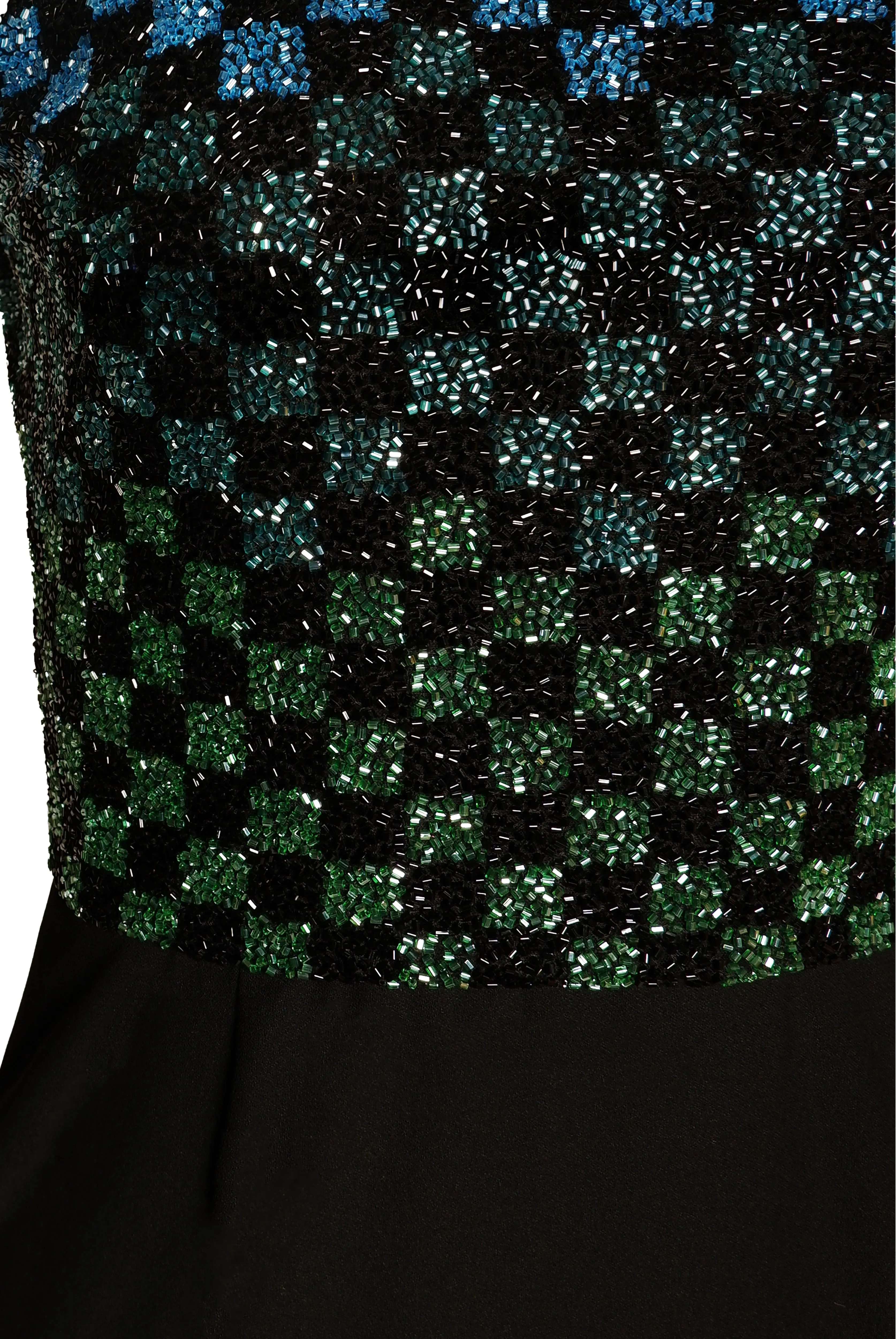 BEADED HALTER TOP WITH COLUMN GOWN sold by Naeem Khan product image thumbnail 3