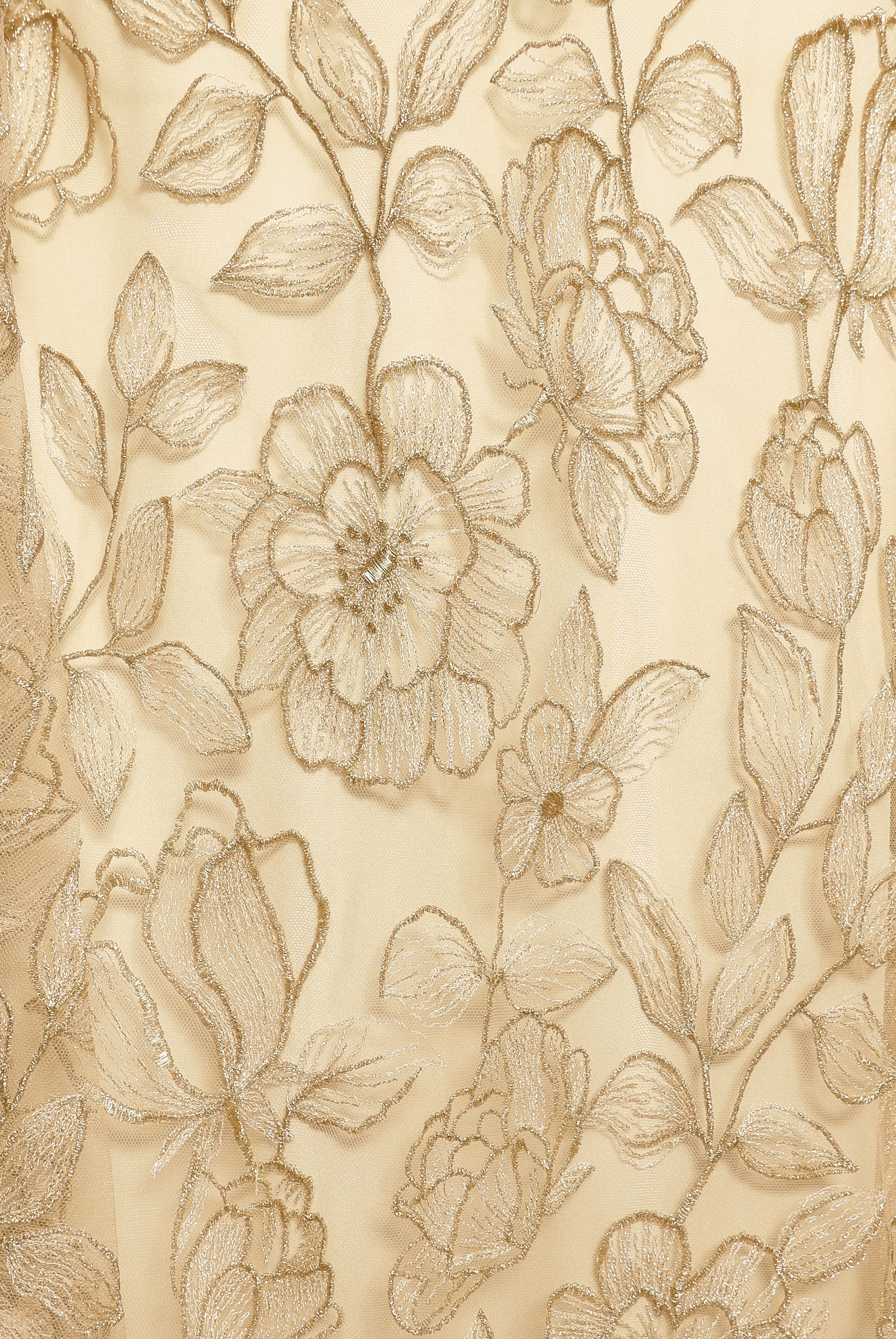 LACE V-NECK GOWN WITH CASCADING SLEEVES sold by Naeem Khan product image thumbnail 3