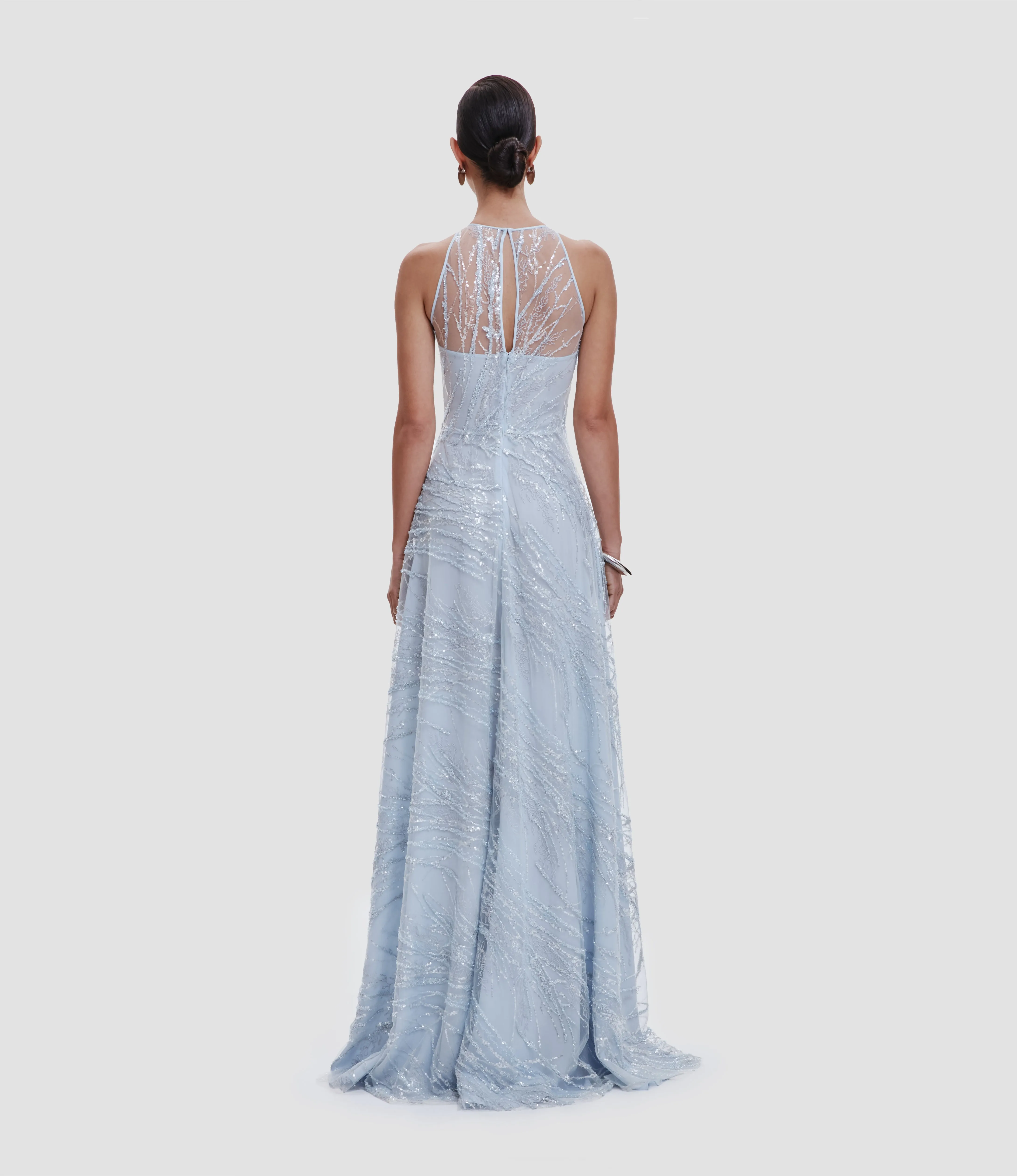 EMBELLISHED HALTER GOWN sold by Naeem Khan product image thumbnail 2