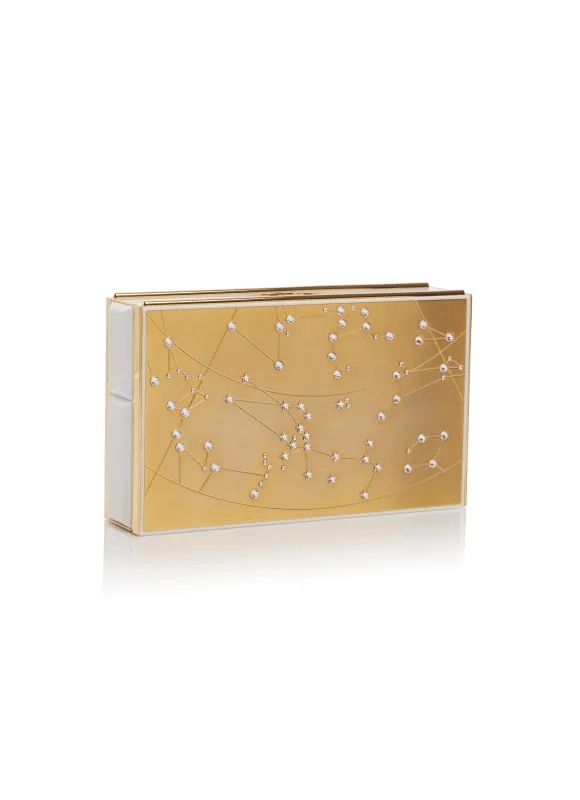 Gold Basel Zodiac Clutch made by Naeem Khan