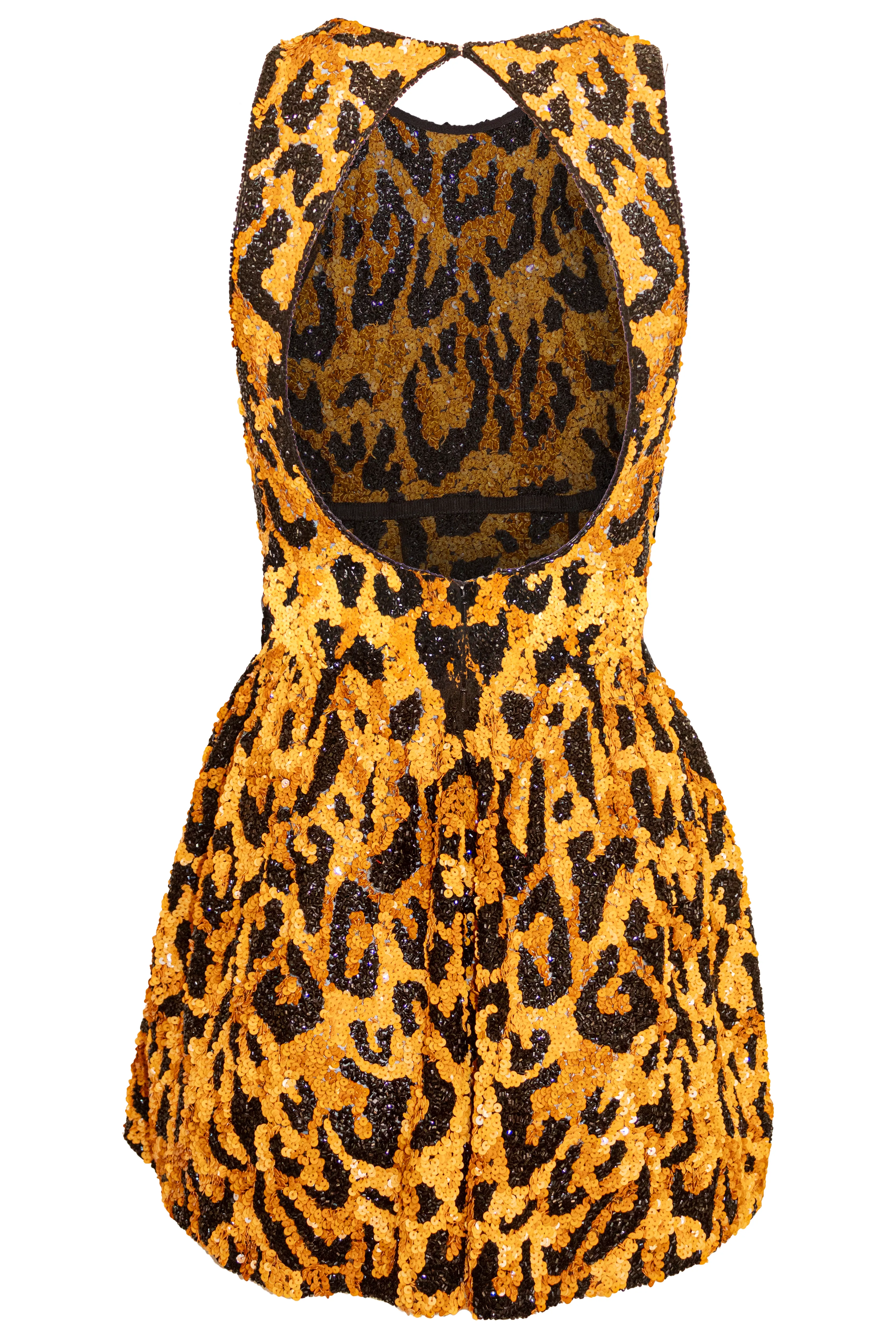 LEOPARD EMBROIDERED SCOOP NECK DRESS sold by Naeem Khan product image thumbnail 4