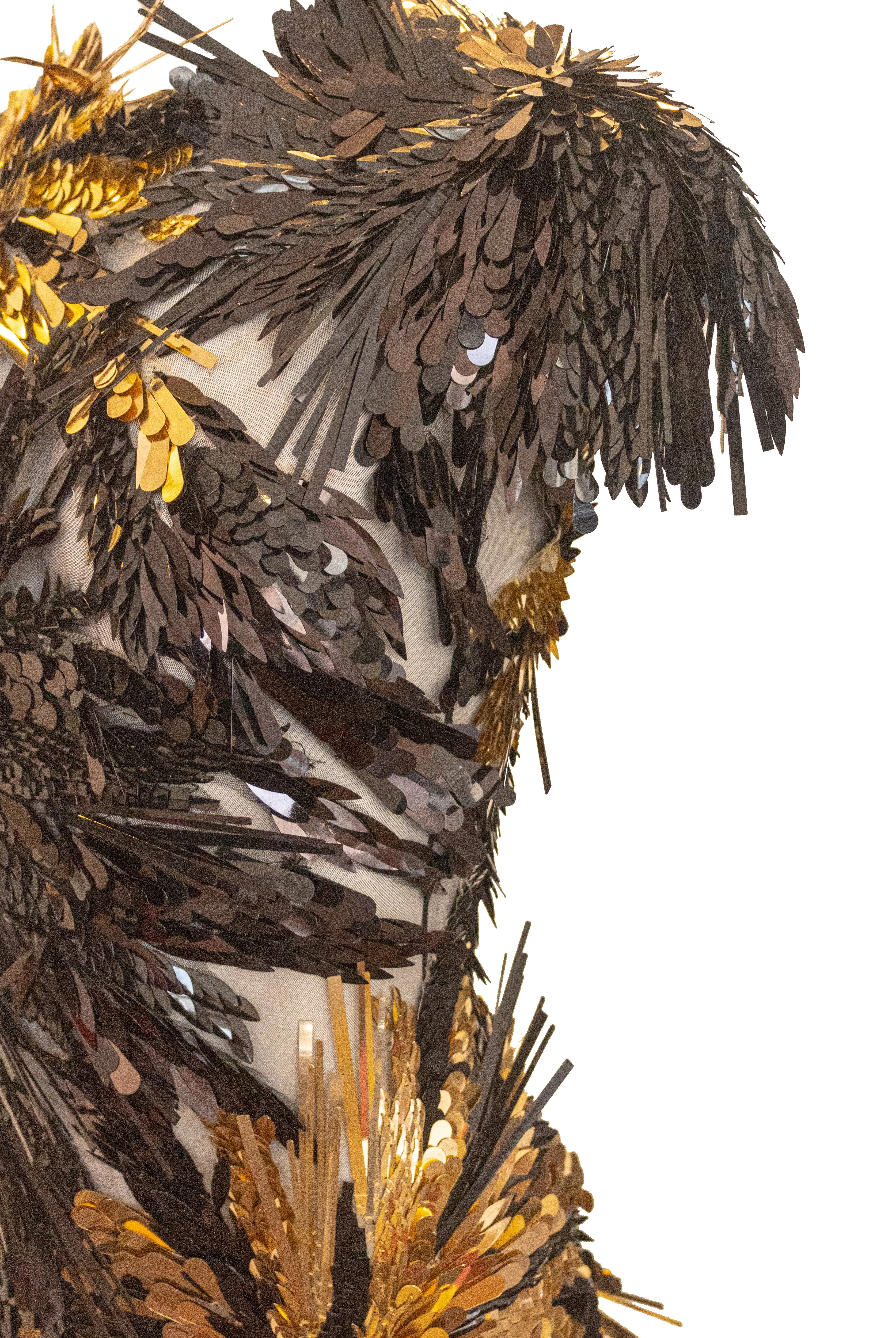 BEADED THREE DIMENSIONAL COCKTAIL DRESS sold by Naeem Khan product image thumbnail 5