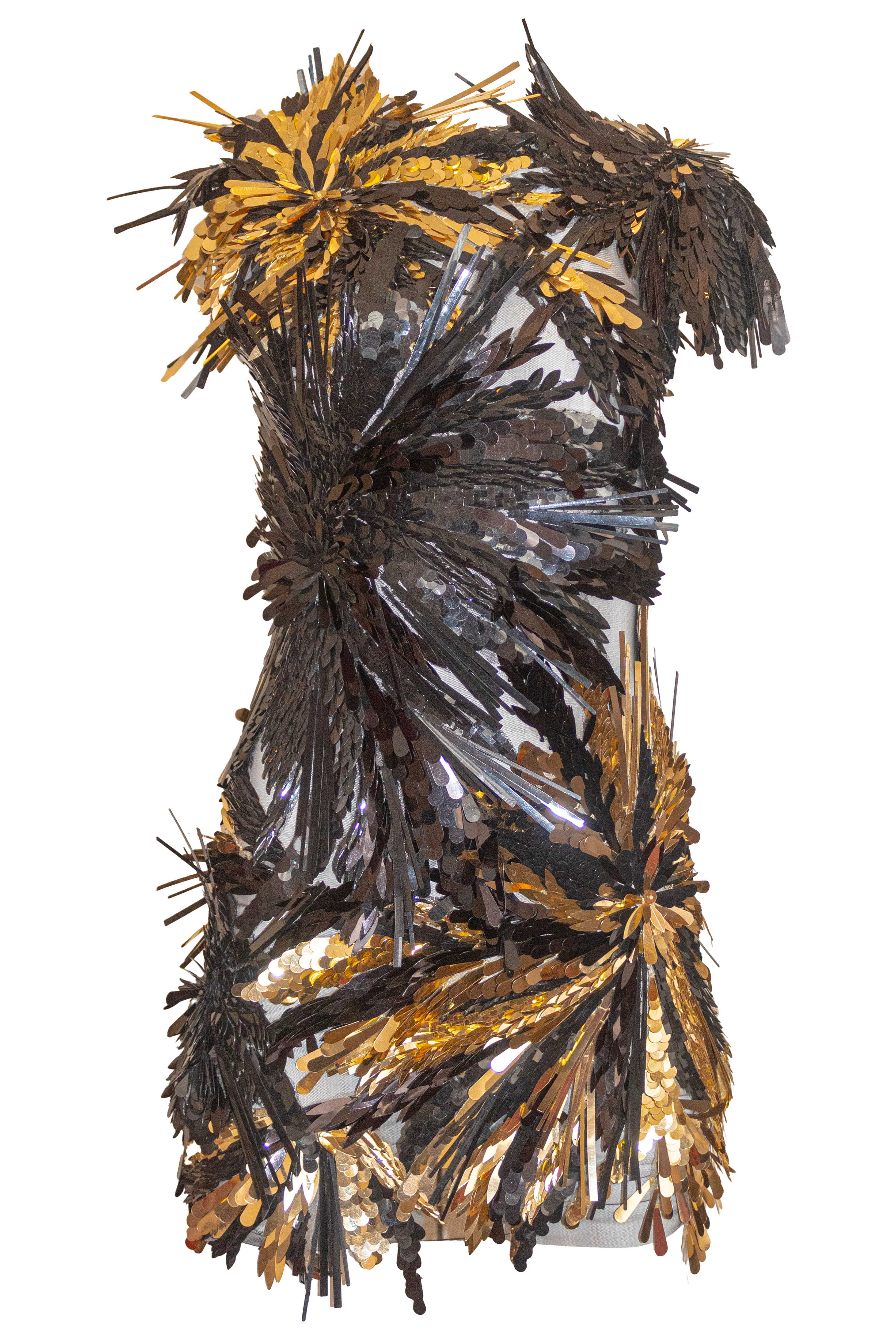 BEADED THREE DIMENSIONAL COCKTAIL DRESS sold by Naeem Khan product image thumbnail 3