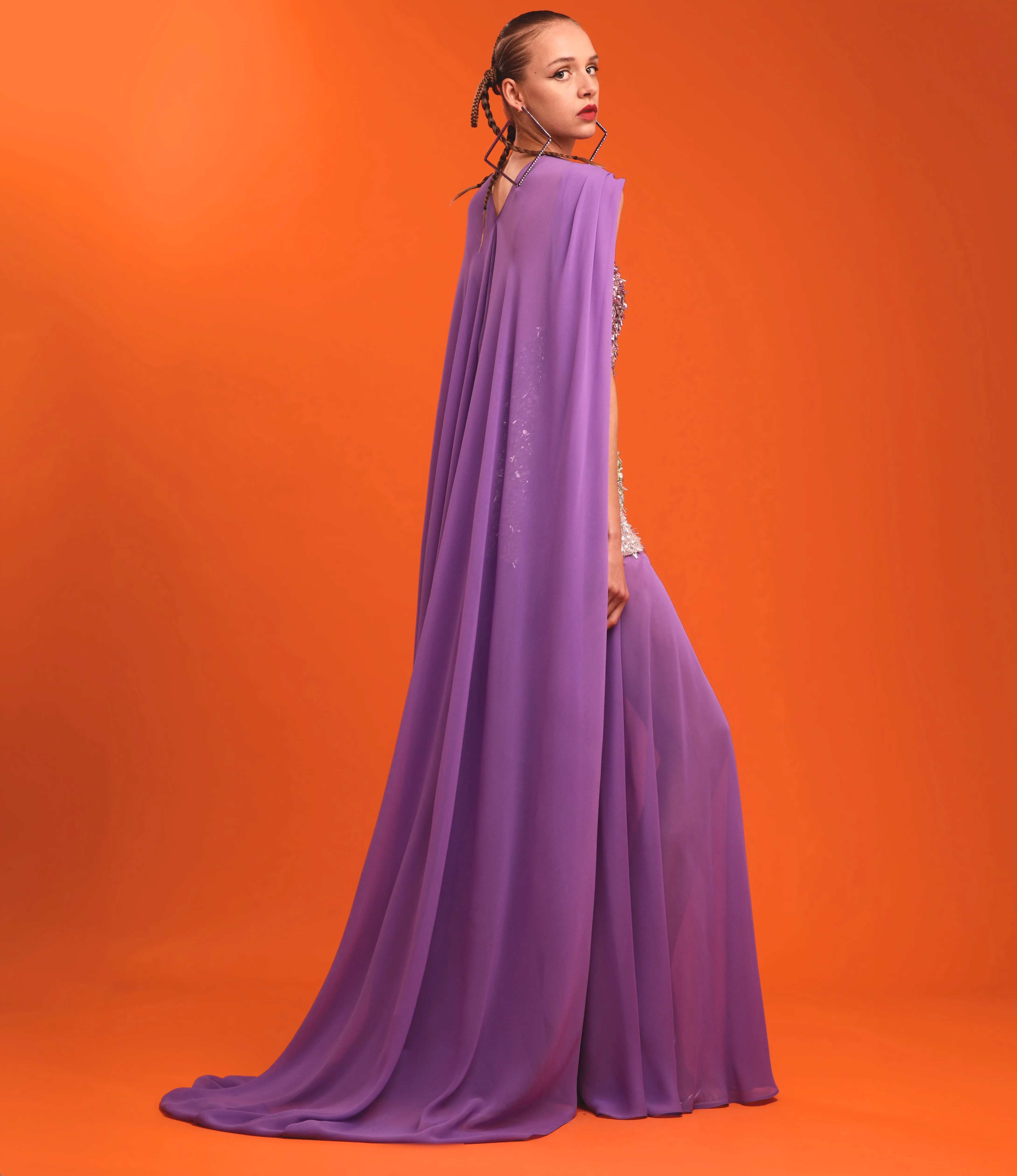 BEADED STRAPLESS DRESS WITH CHIFFON DETAIL sold by Naeem Khan product image thumbnail 2