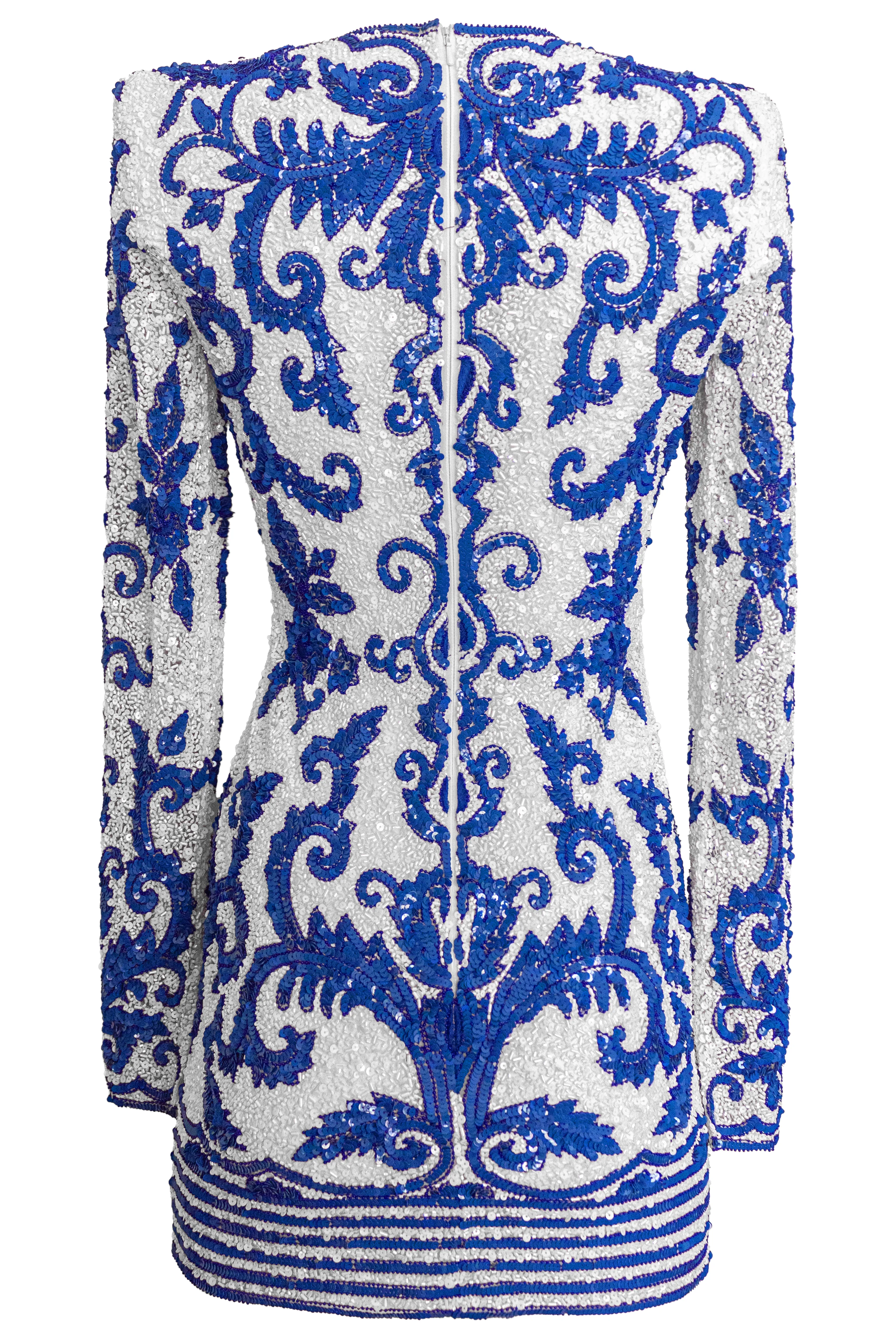 LONG SLEEVE EMBROIDERED COCKTAIL DRESS sold by Naeem Khan product image thumbnail 4