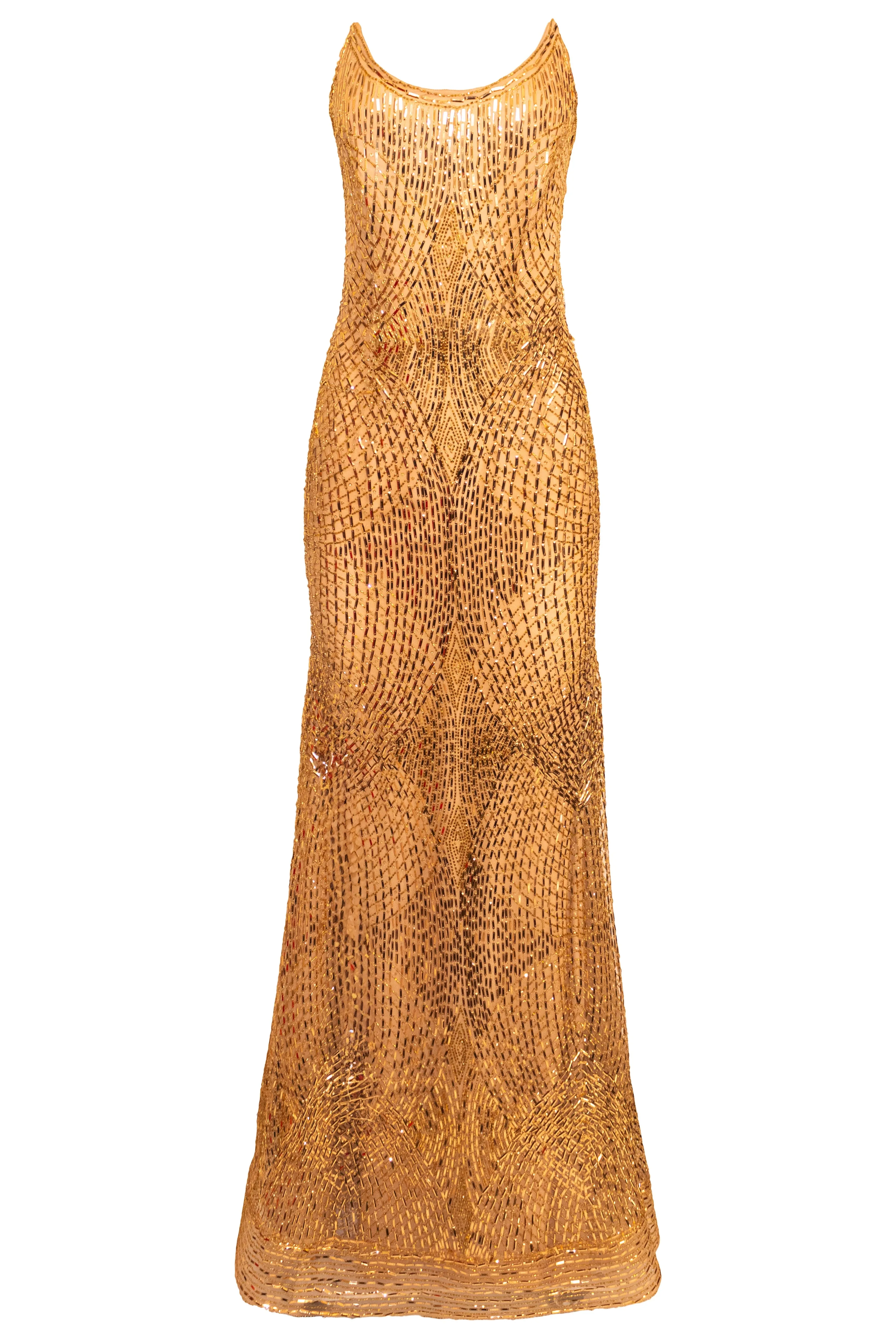 Embroidered Scoop Neck Bustier Gown sold by Naeem Khan product image thumbnail 3